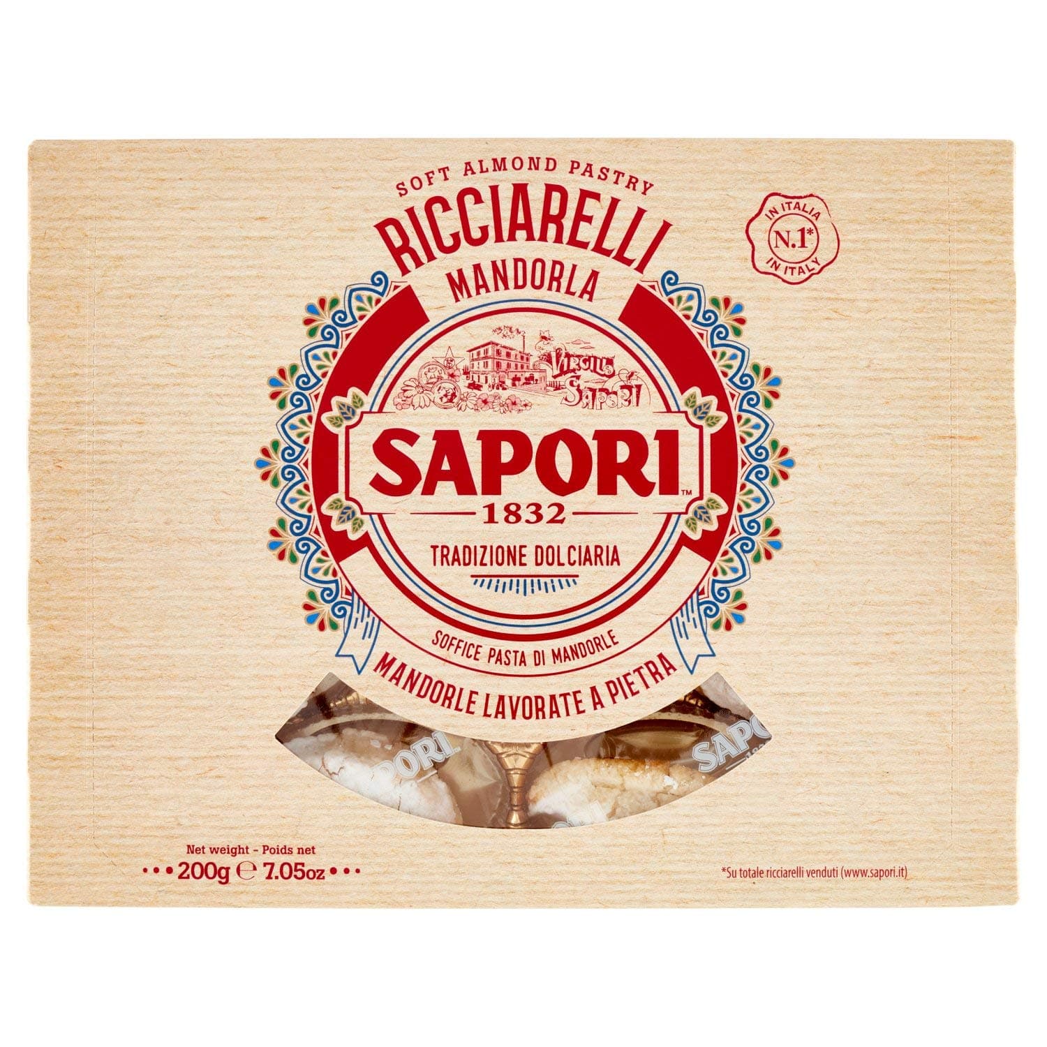 Sapori. Almond Ricciarelli. 200g (7,05oz)