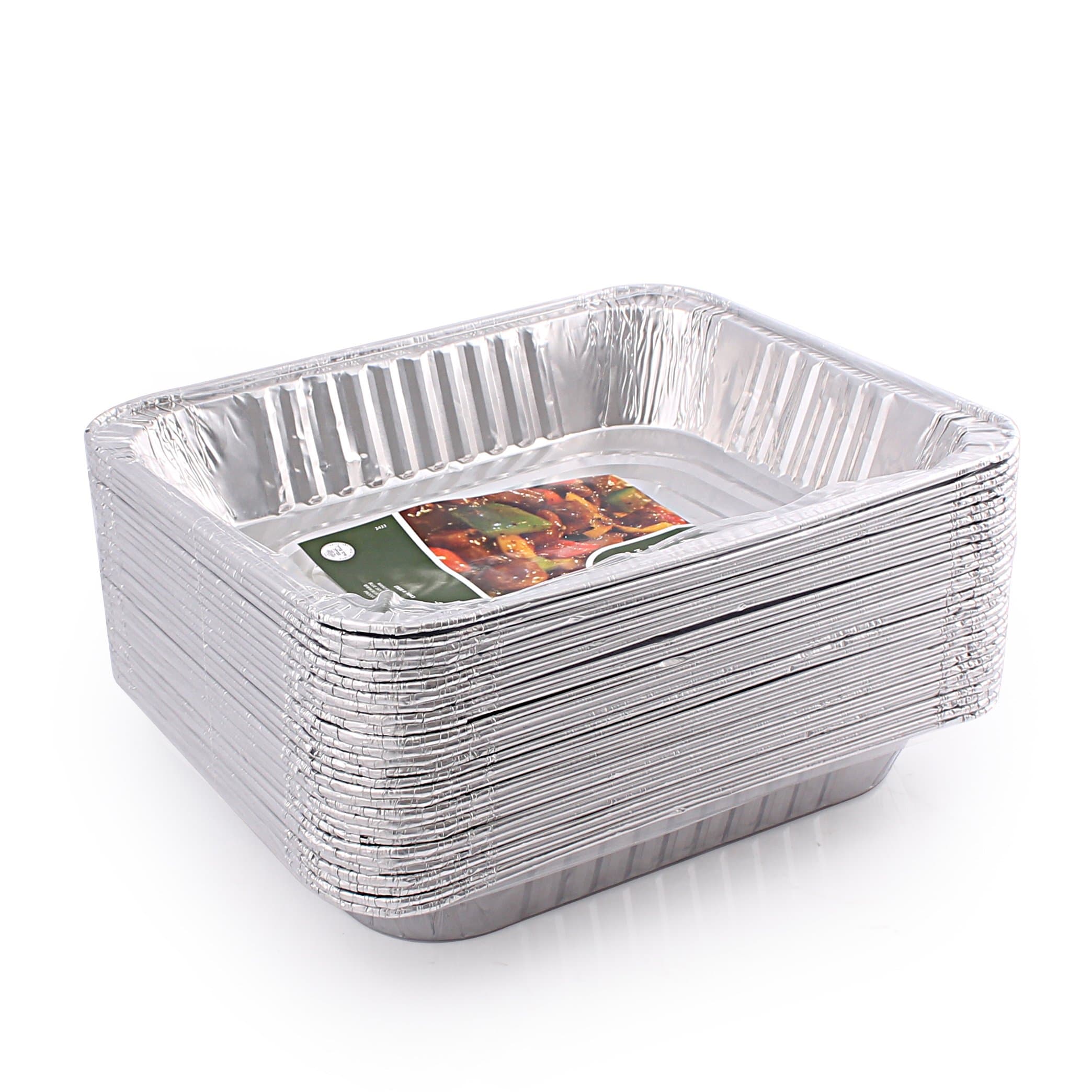 Jetfoil SYNCHKG127525 1843 Aluminum Foil Steam Table, Half Size Deep, 9x13 Pans (30 Pack)