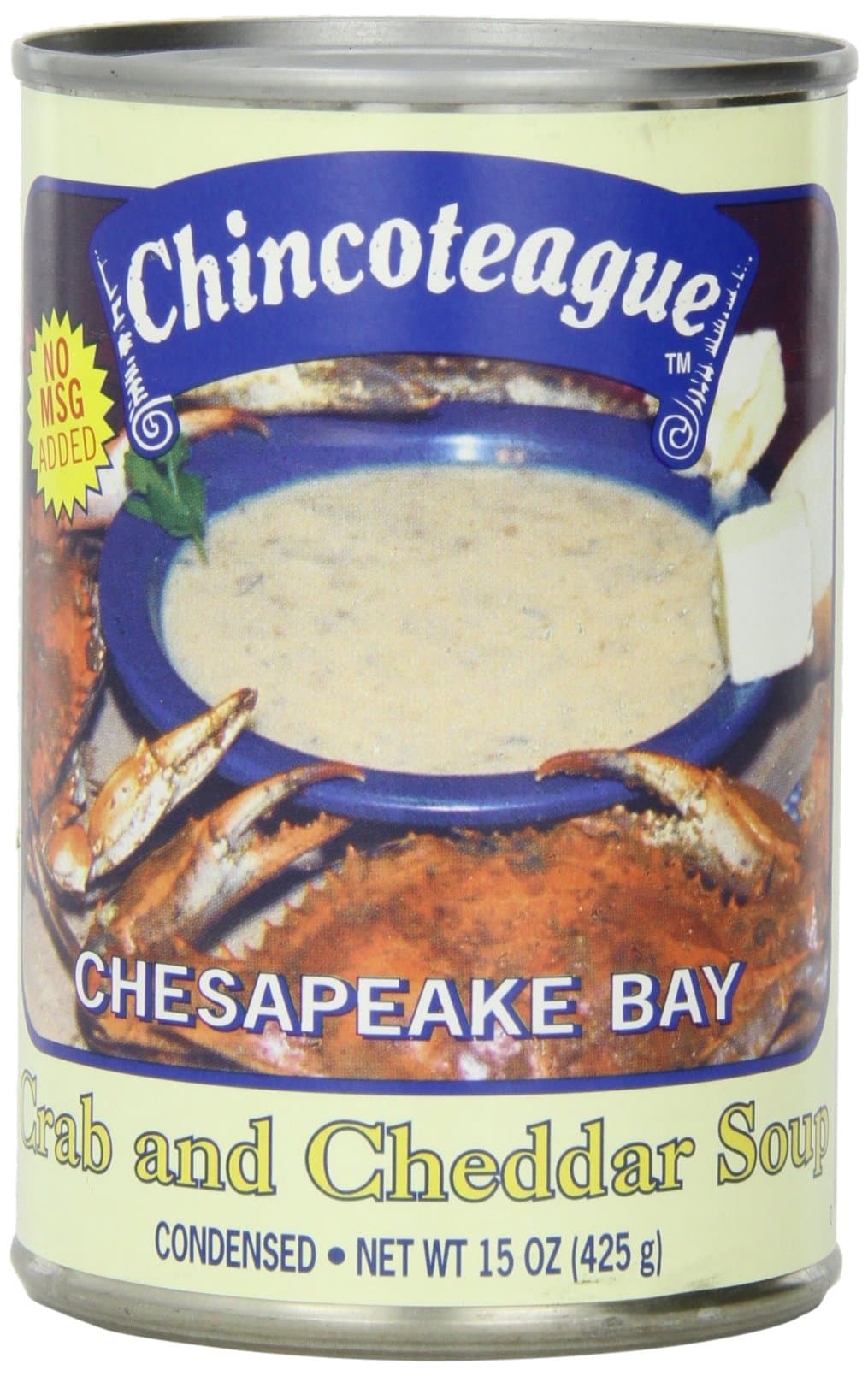 Chincoteague Seafood Crab and Cheddar Soup, 15-Ounce Cans (Pack of 12)
