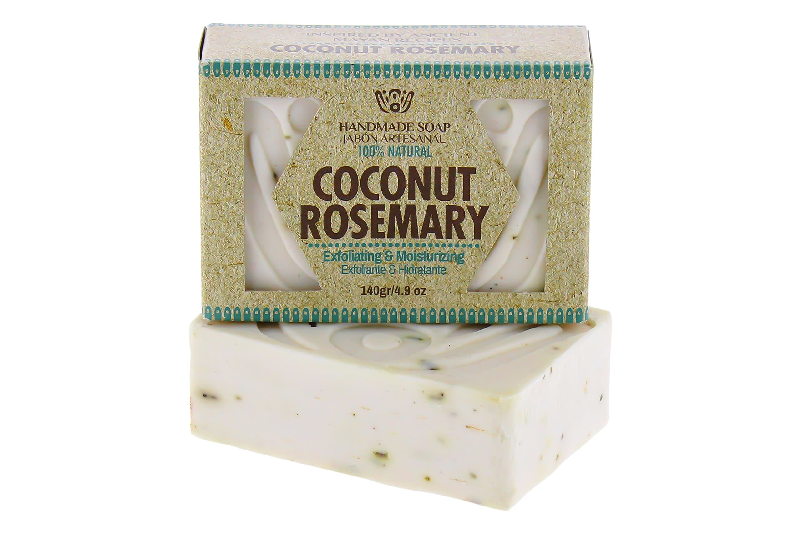 Mayan Turquoise Coconut Rosemary Exfoliating Bar Soap (4.9Oz) - 1 bar
