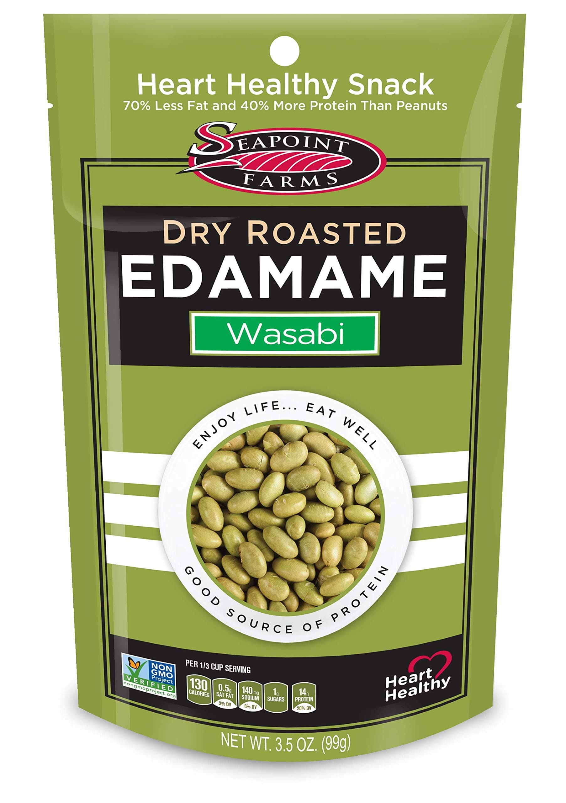 Seapoint Farms - Dry Roasted Edamame Spicy Wasabi 3.5 Oz.