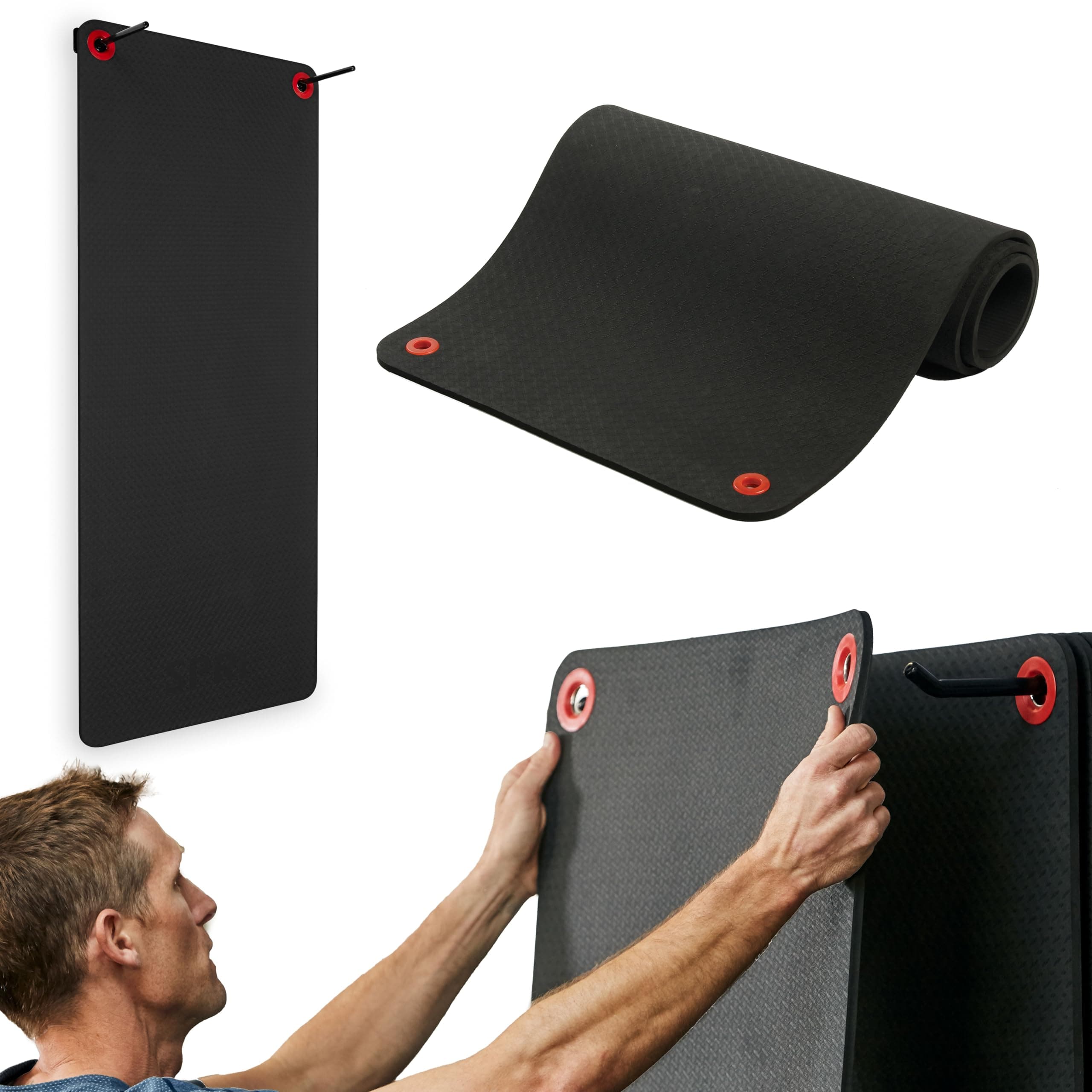 Hanging Exercise Mat, Fitness & Yoga Mat for Group Fitness Classes, Commercial Grade Quality with Reinforced Holes