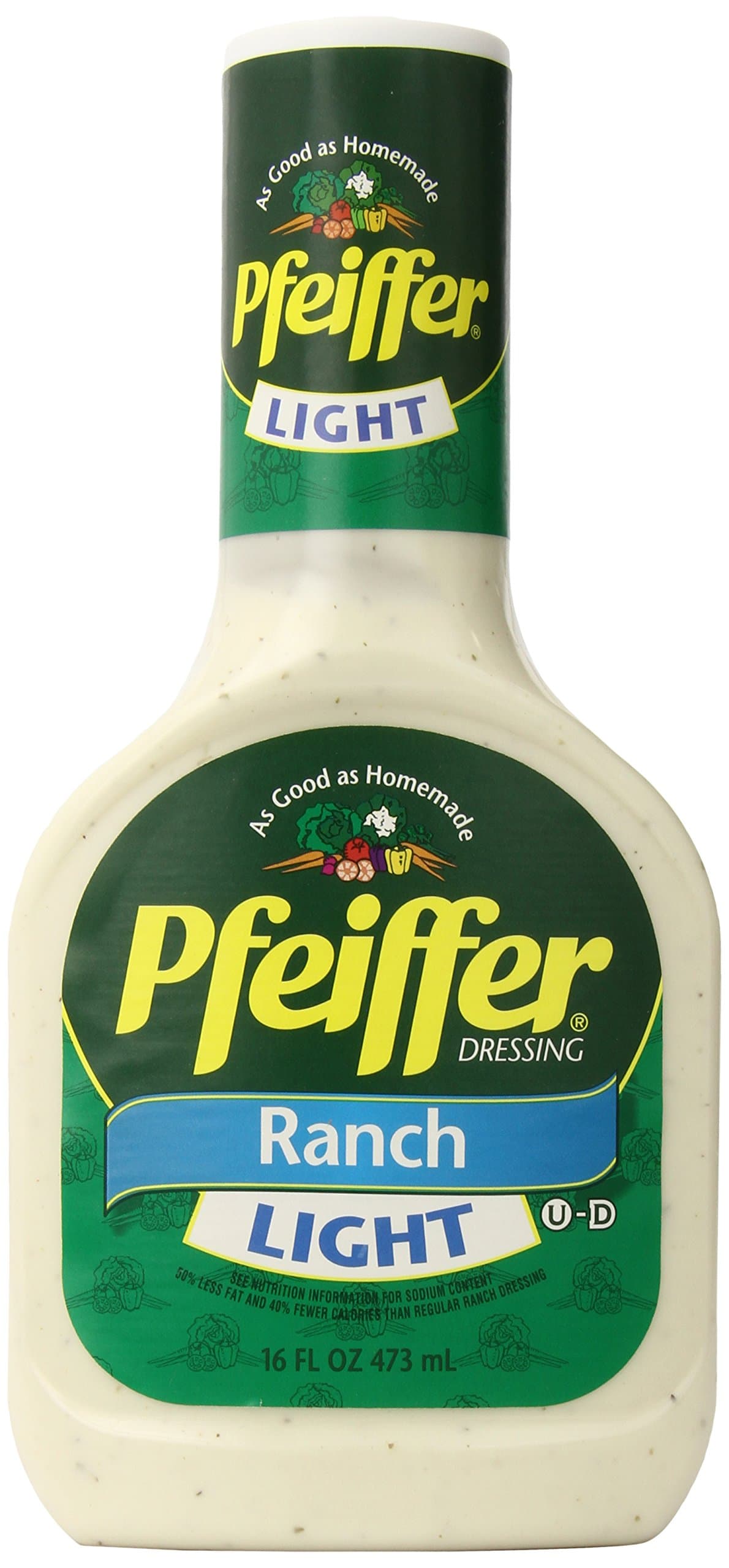 Pfeiffer Dressing, Light Ranch, 16-Ounce Bottles (Pack of 6)