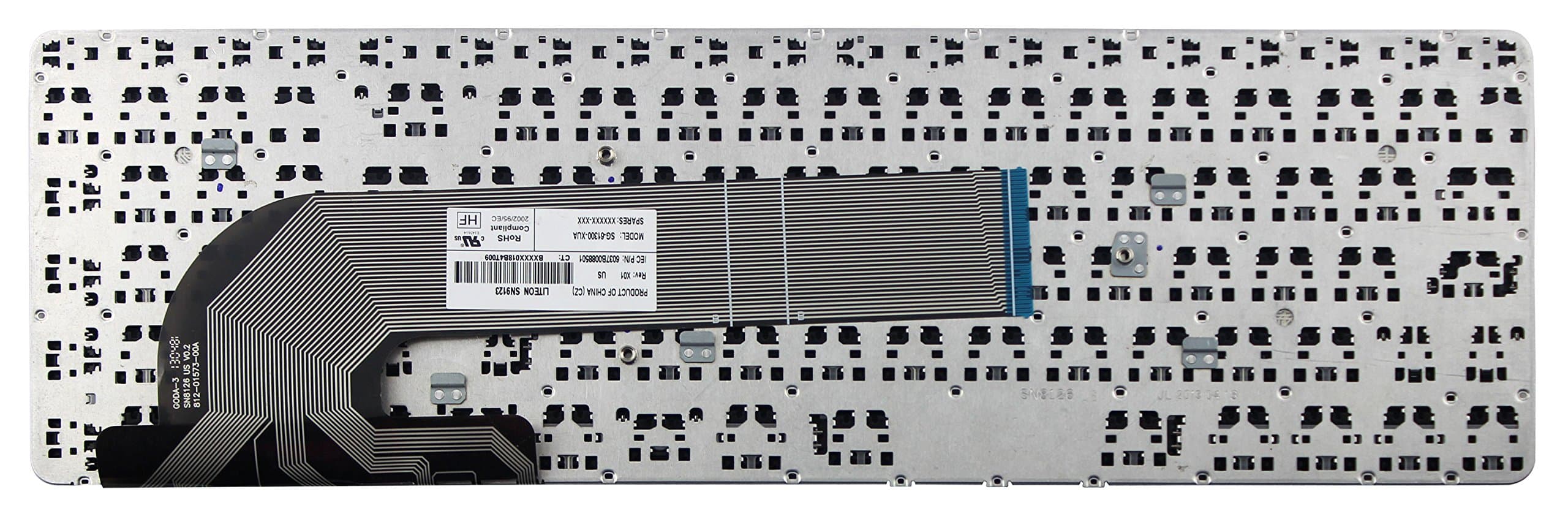 US Keyboard for HP ProBook 450 G0 450 G1 450 G2 455 G1 455 G2 470 G0 470 G1 470 G2, Black Color Without Frame