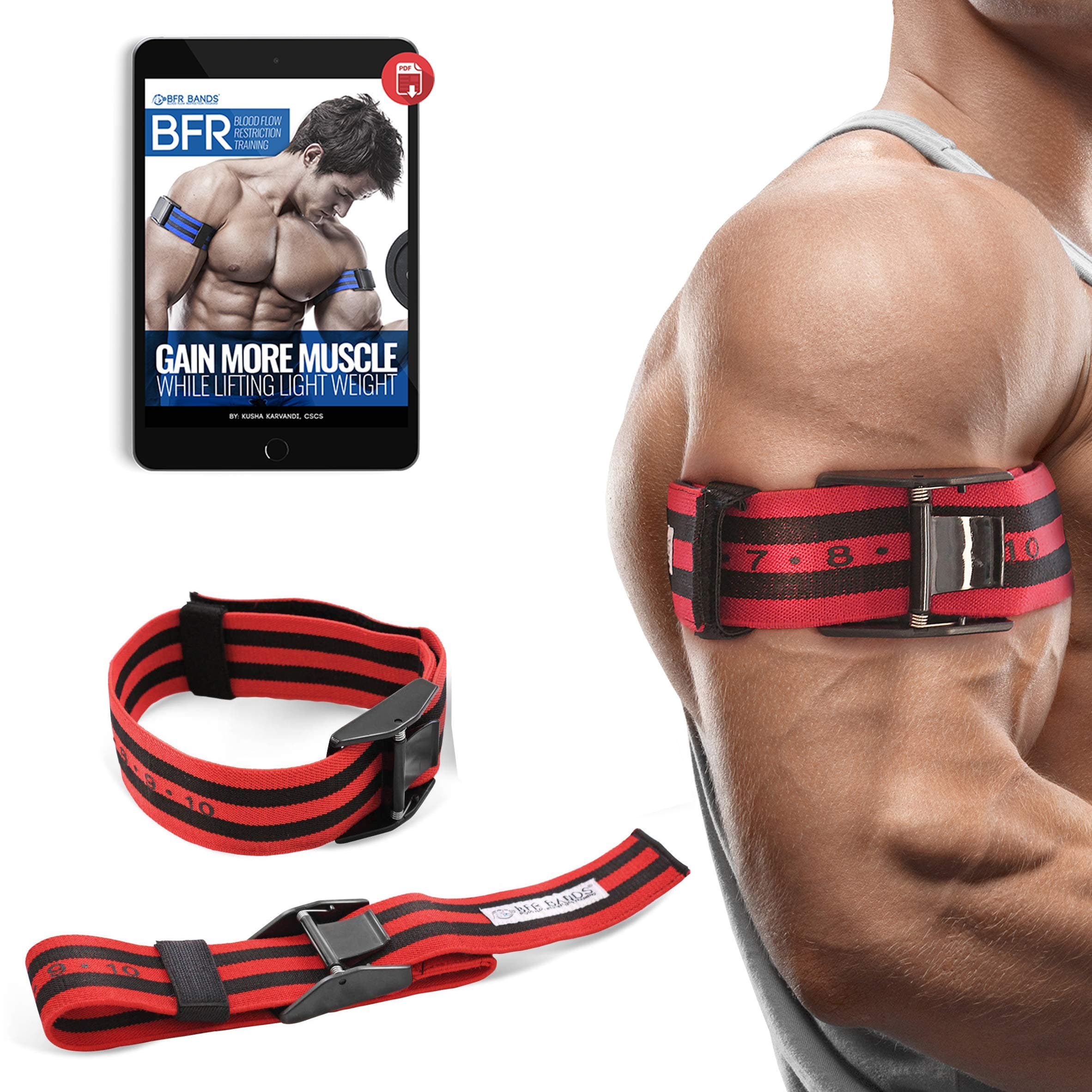 Blood Flow Control Bands, Exercise Bands for Occlusion Training, Gym, Weightlifting, Resistance Bands That Help Increase Muscle Mass in