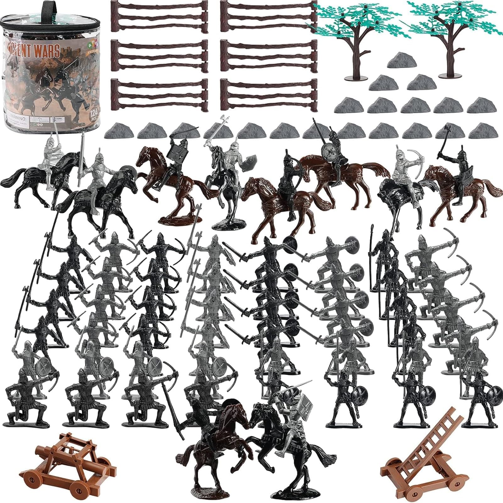 Medieval Knights Toys, Knight Action Figurines for Kids