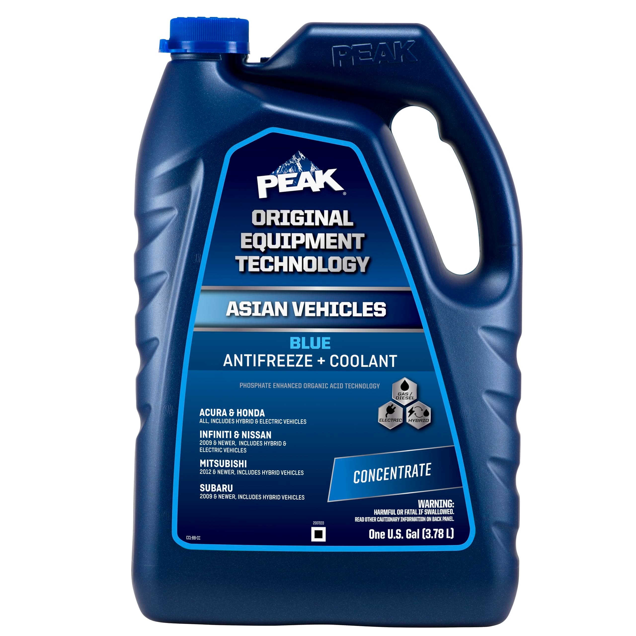 OET Extended Life Blue Concentrate Antifreeze/Coolant for Asian Vehicles, 1 Gal.