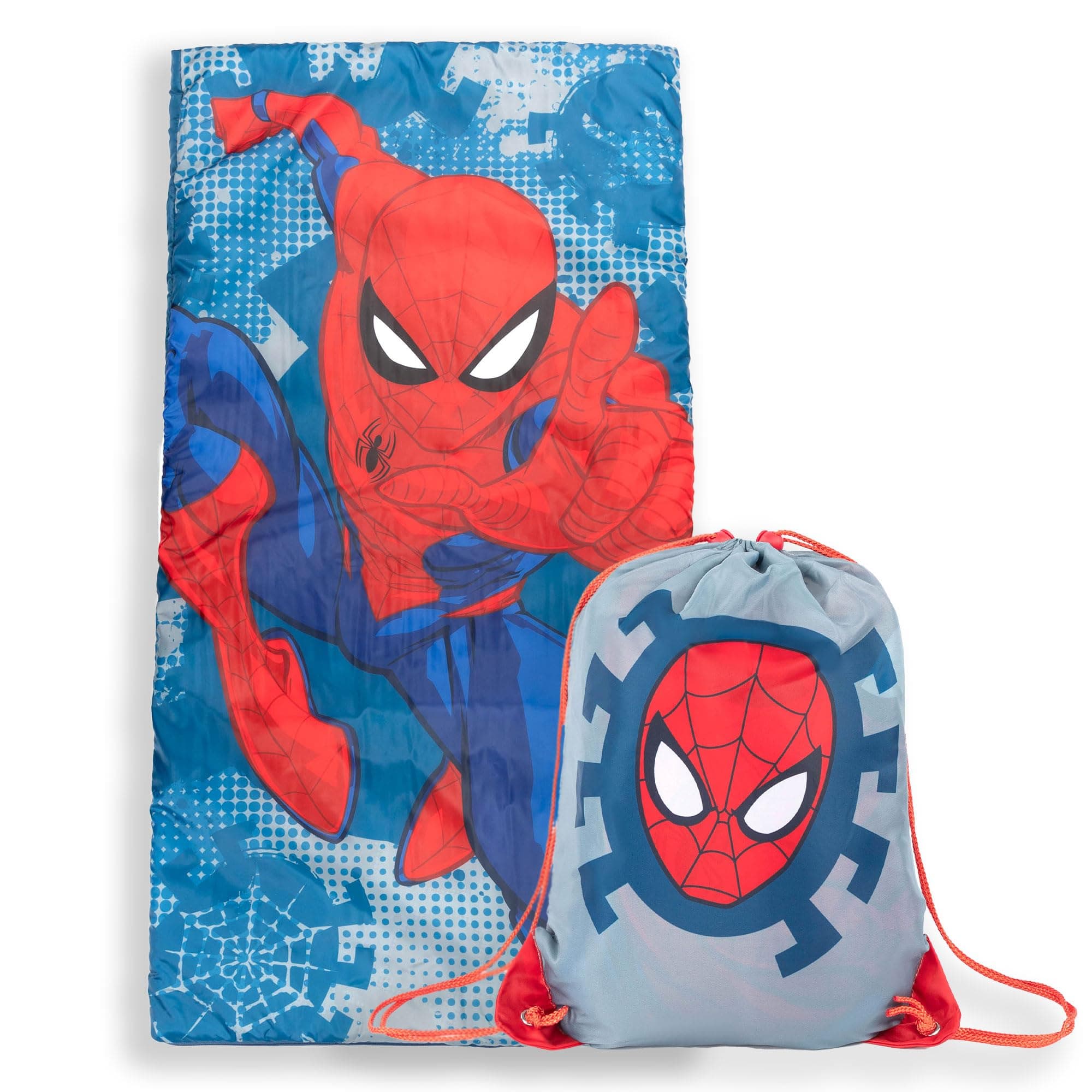 Jay Franco Marvel Spiderman Spidey Dots Slumber Sack - Cozy & Warm Kids Lightweight Slumber Bag/Sleeping Bag (Official Marvel Product)
