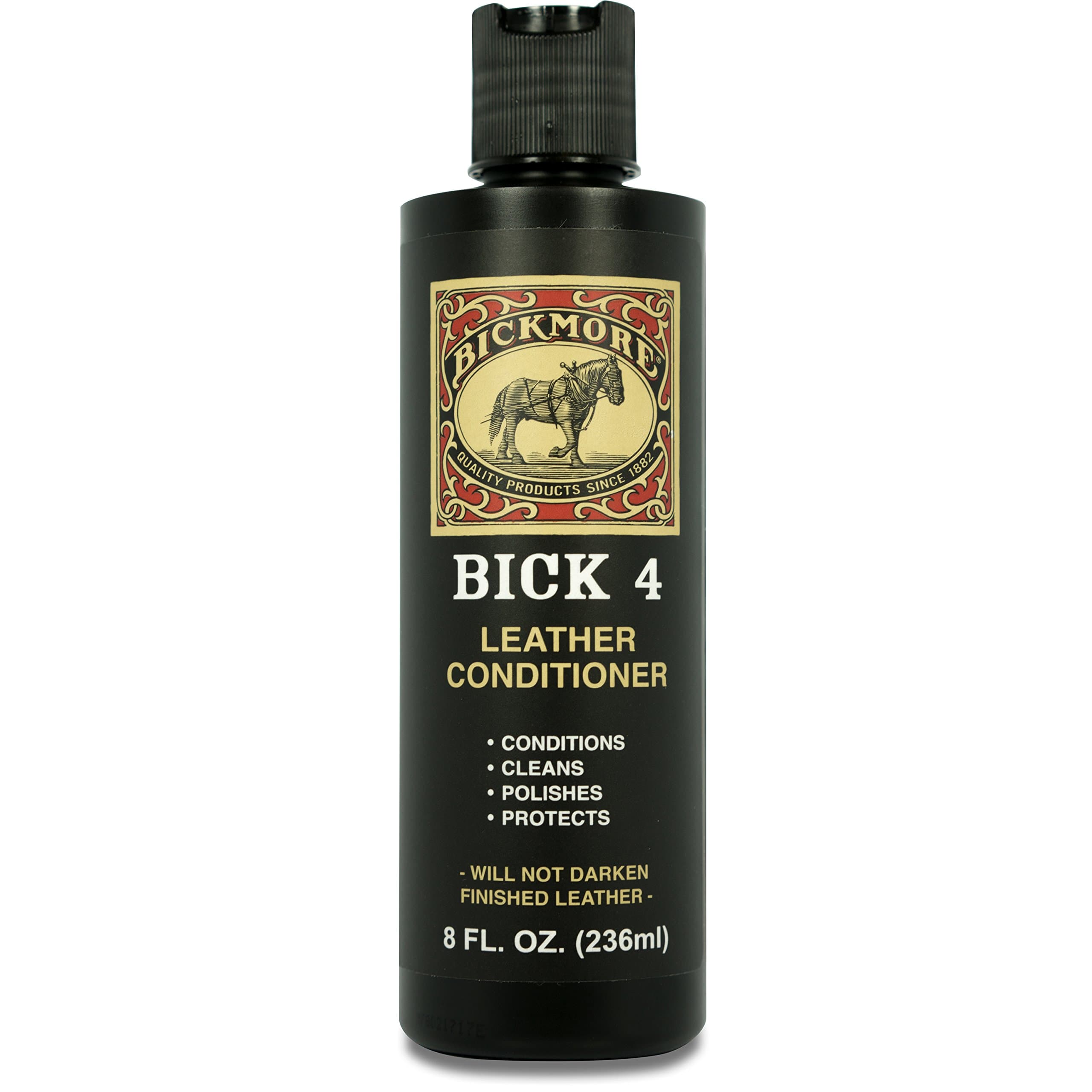 Bick 4 Leather Conditioner 8 oz - Cleaner & Conditioner - Restore Polish & Protect All Smooth Finished Leathers
