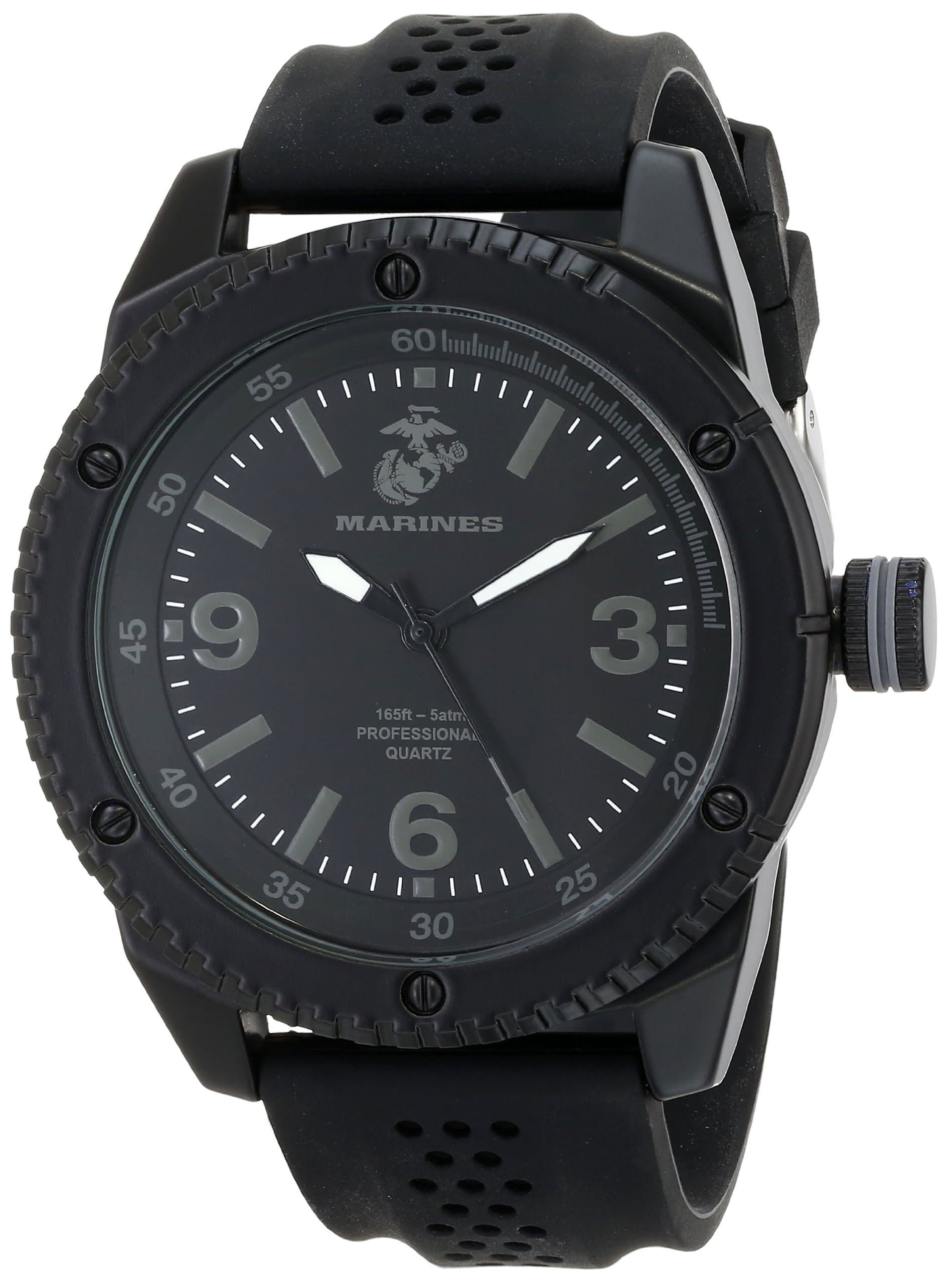 Men's 37100002 C20 Analog Display Quartz Watch with Black Silicone Strap