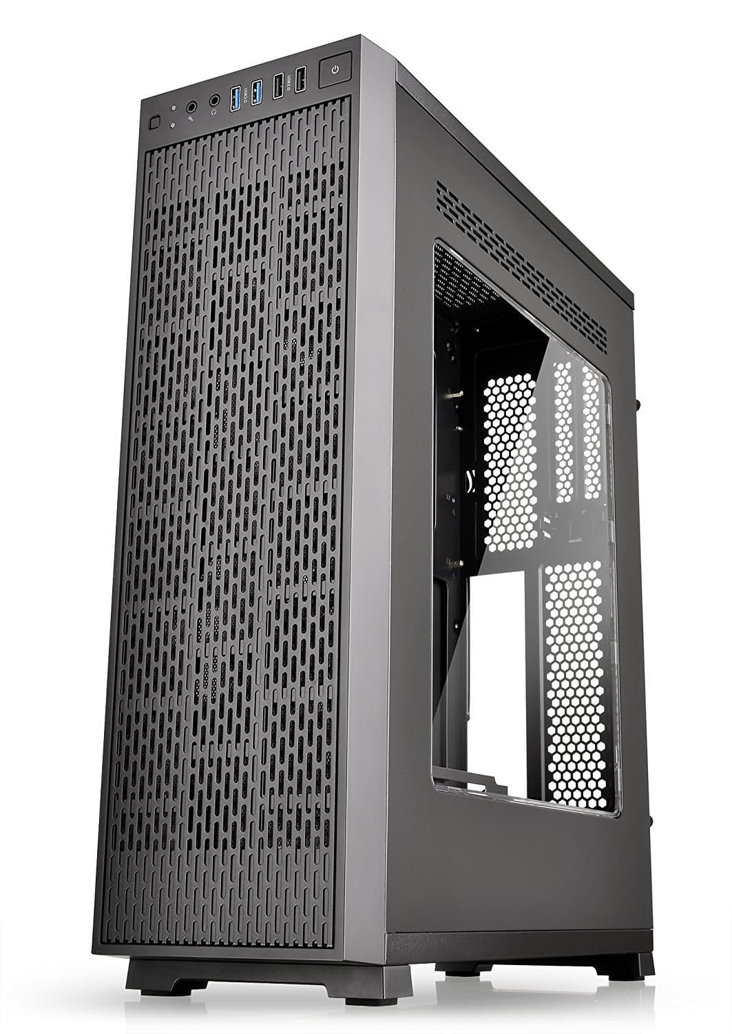 Thermaltake Core G3 ATX Slim Small Form Factor Tt LCS Certified Gaming Computer Case CA-1G6-00T1WN-00, Black