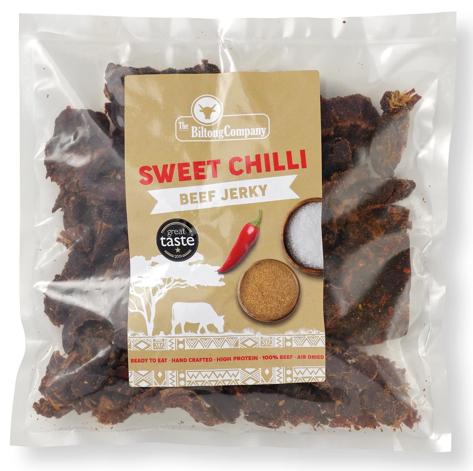 Beef Jerky - 125g to 1kg - Sweet Chilli Flavour (Sweet Chilli, 500g)