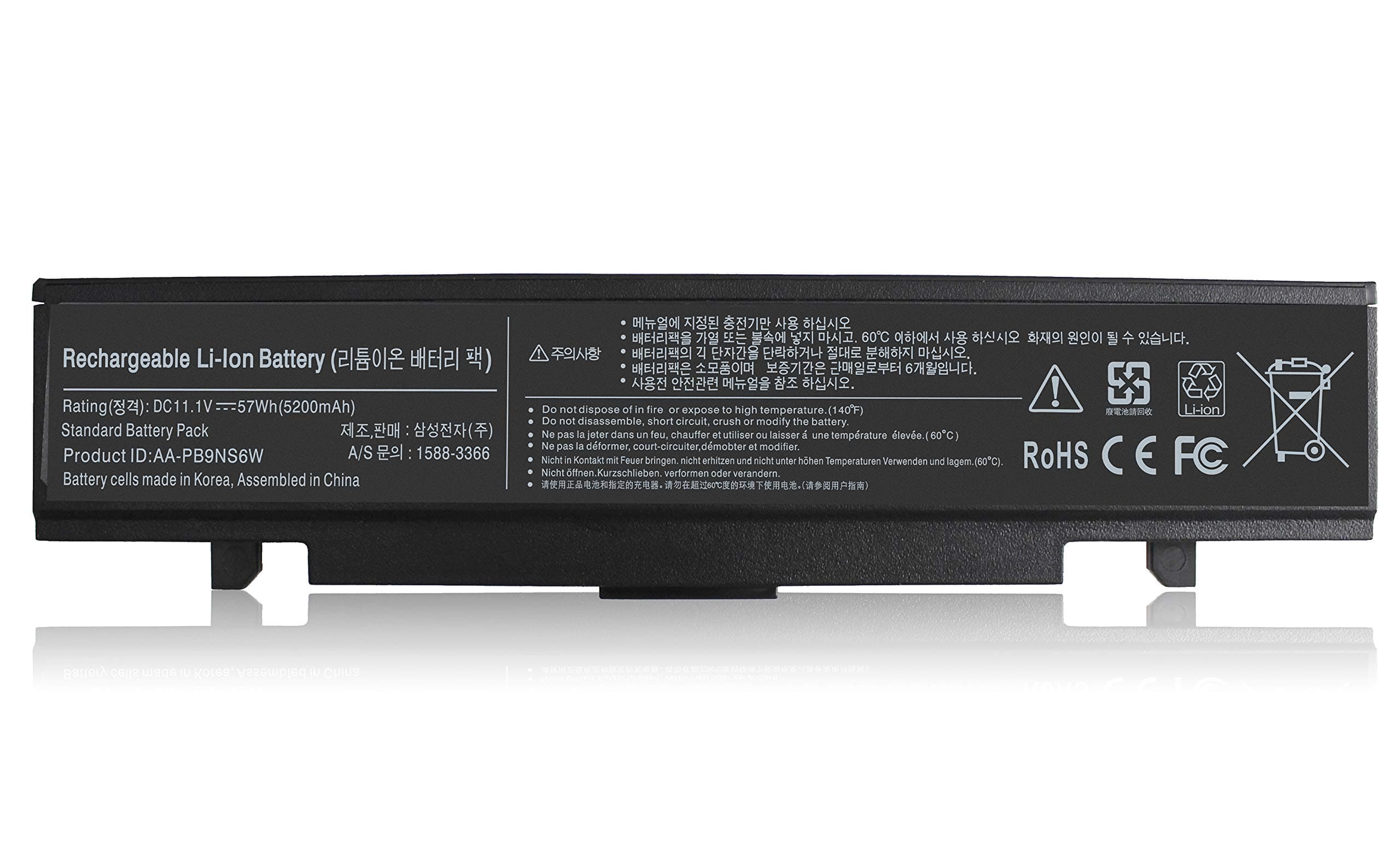 Easy&Fine New Laptop Battery for Samsung NP-RV515 NP-RV511 NP-RV711 NP-P510 NP-P530 RV510-S01 RV511-A01 RV511-S03 NP350E7C NP350V5C NP355E5C AA-PB9NC6B AA- PB9NC5B AA-PB9NS6B,