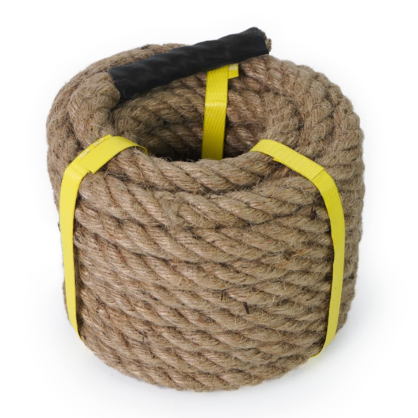 Jute Rope - 1.18/1.5/2 Inch Twisted Hemp Rope for Crafts, Climbing, Anchor, Hammock, Nautical, Cat Scratching Post, Tug of War, Decorate (3/4 Inch x 96 Feet)