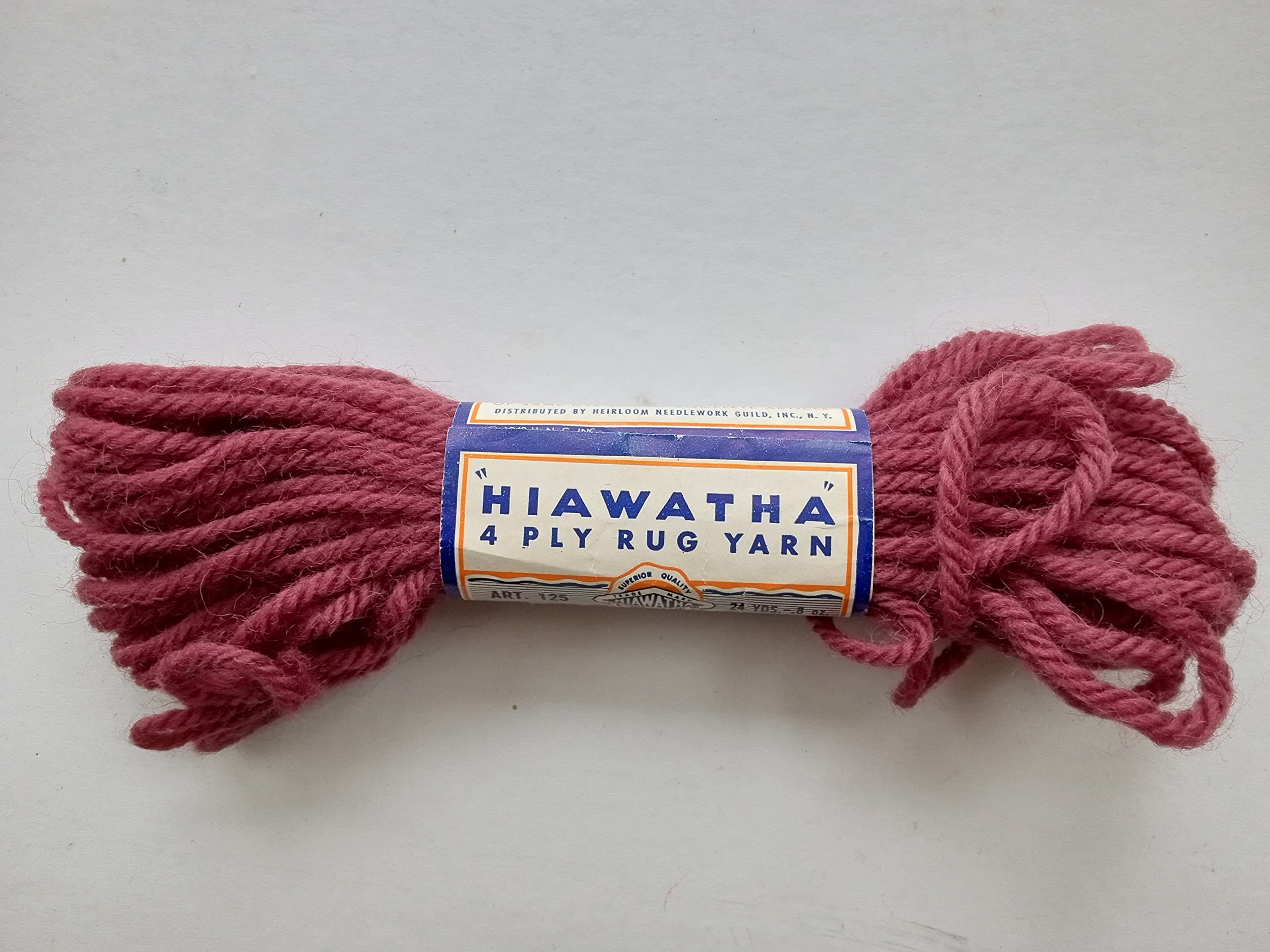 Hiawatha Rose Blush 100% Virgin Wool Needlepoint Yarn