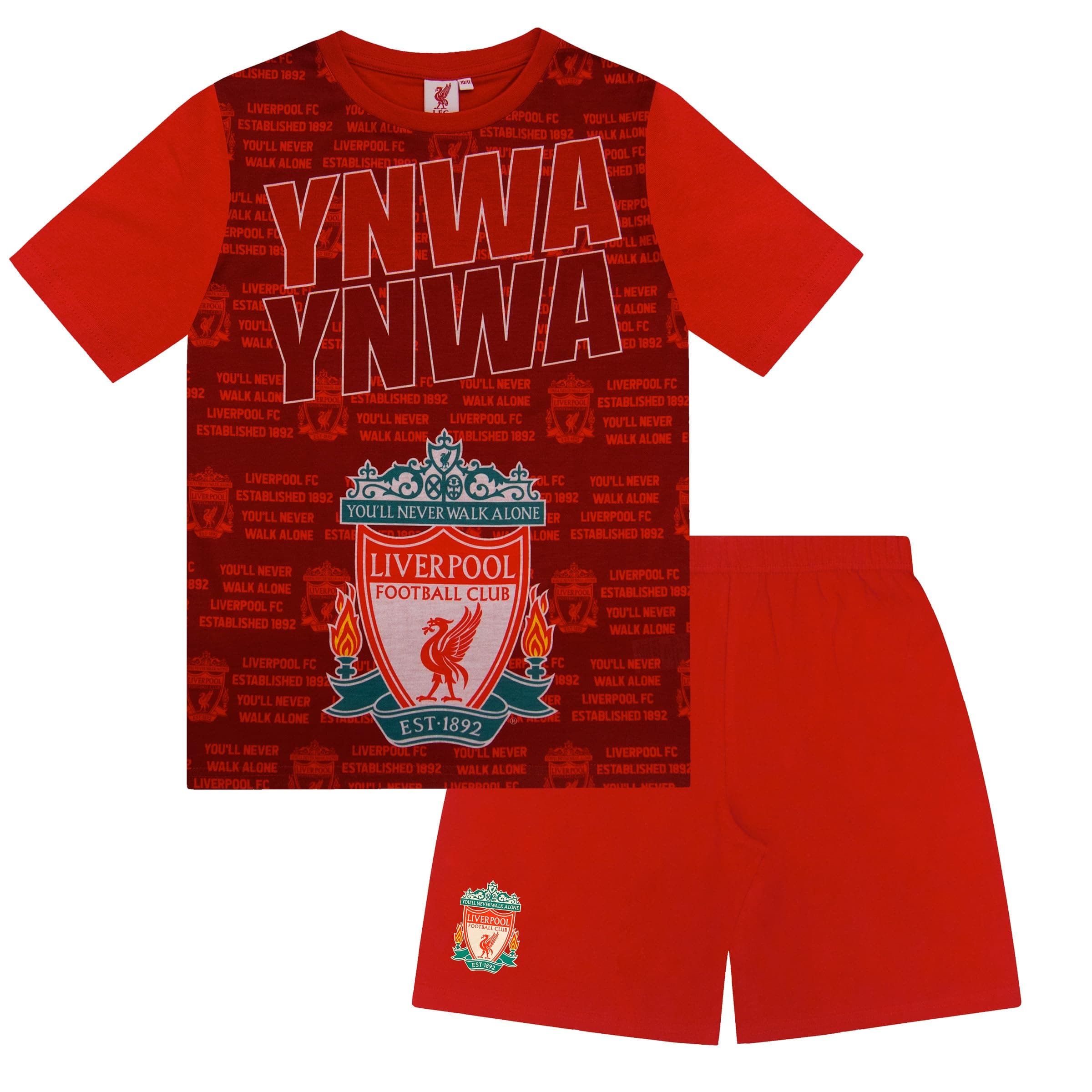 Liverpool FC Boys Pyjamas Short Kids OFFICIAL Football Gift