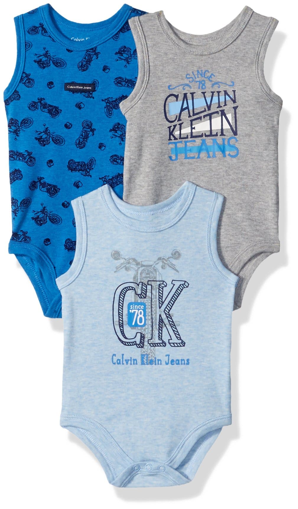 Calvin KleinBaby Boys 3 Pack Bodysuits
