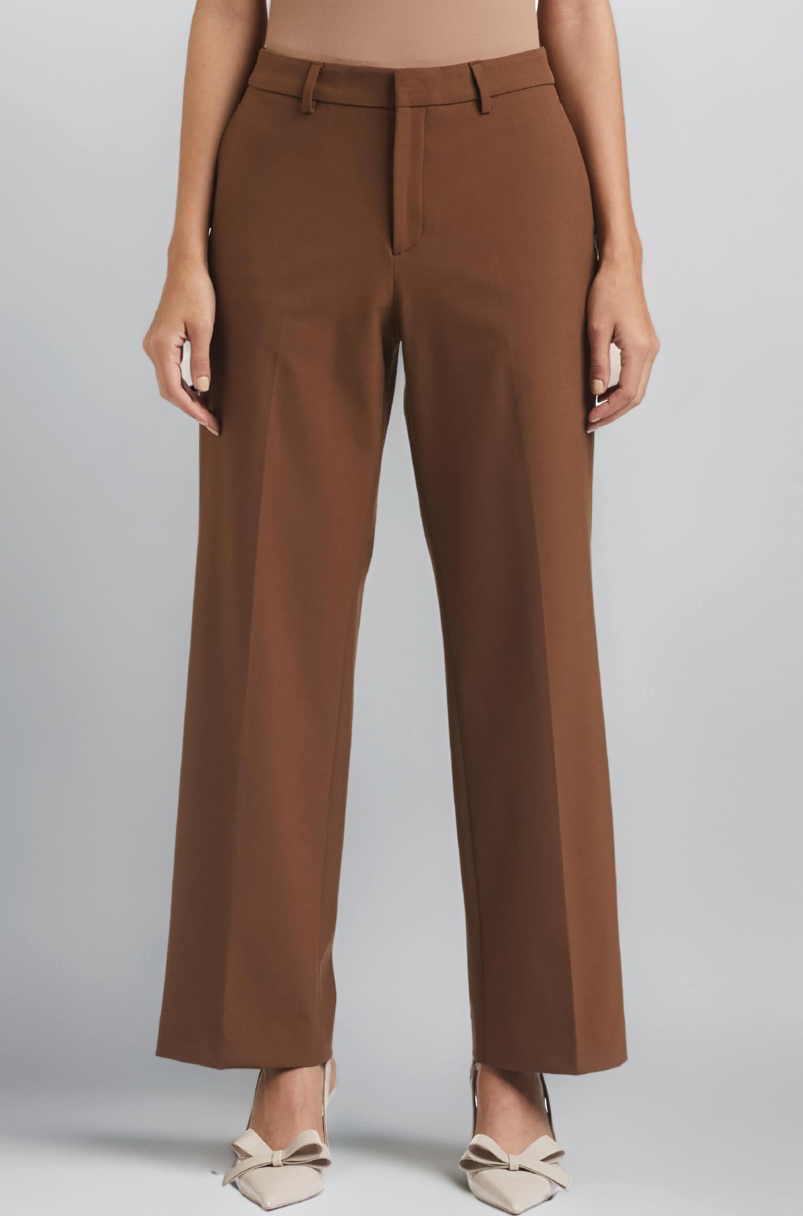 - Women's Wide Leg 4-Way Stretch Formal Trousers (Flexi-Waist | Easy Care | Desk-to-Dinner) (Available in Plus Sizes)