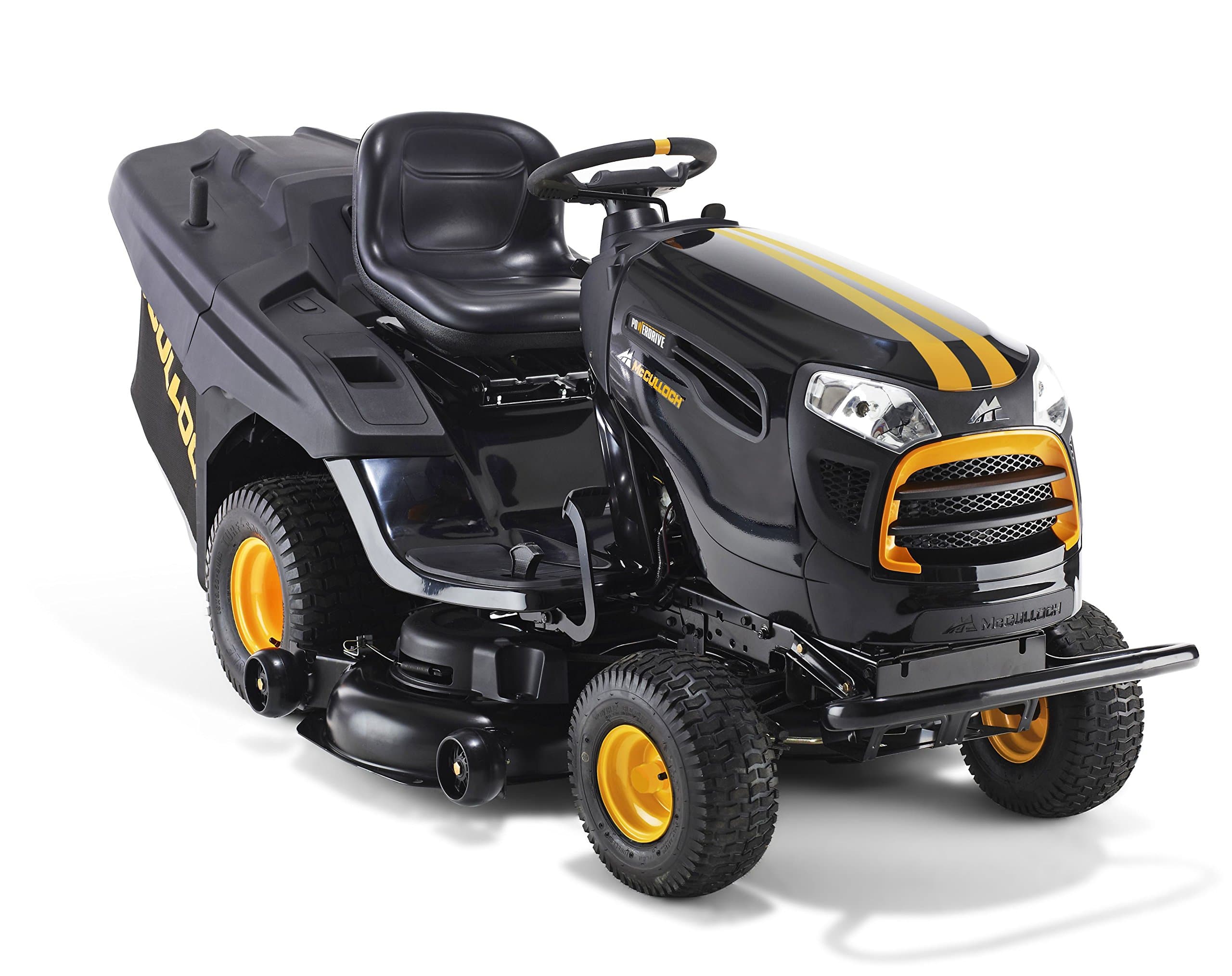 McCulloch M200-107TC Powerdrive 656 cc Petrol Ride on Tractor with Integrated Collection-Black
