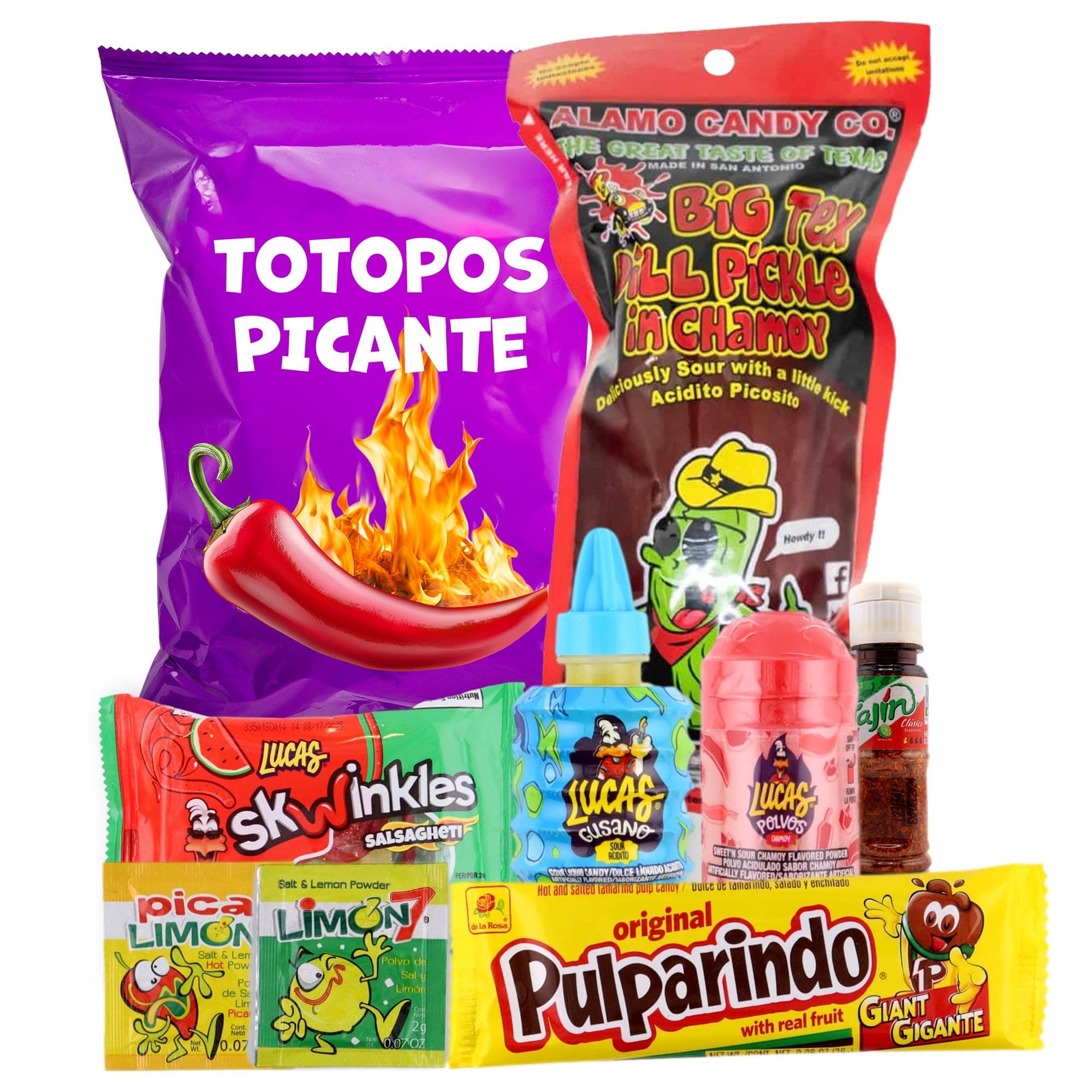 Chamoy Pickle Kits by Happy Packs | Pepinillos con Chamoy | Includes 1 Chamoy Pickle | Mexican Candy Variety Pack | Unique Food Gifts