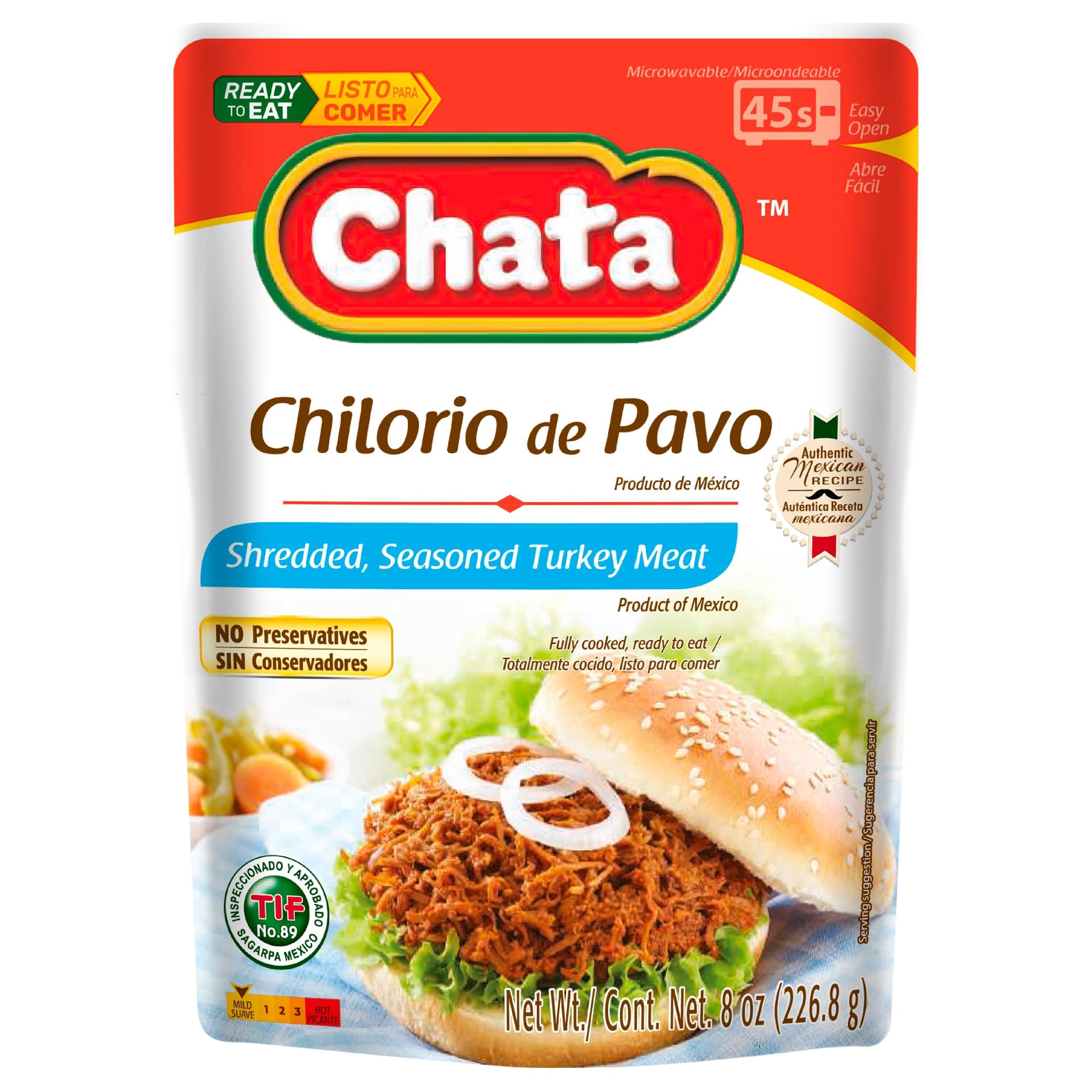 CHATA Chilorio Turkey Pouch 8 Oz