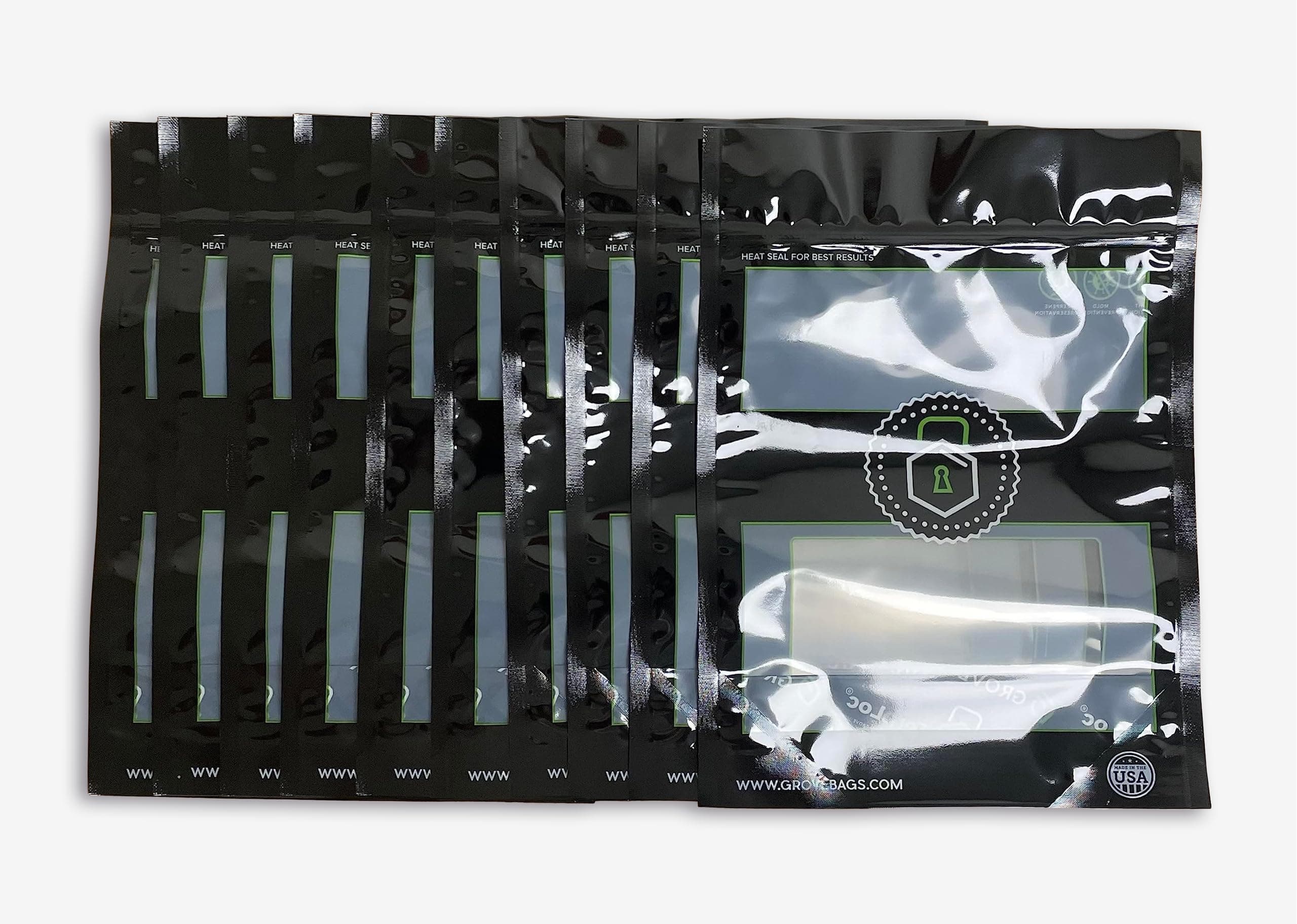 公式グローブバッグ 1/4ポンド 10個パック - 1/4ポンドのTerplocポーチ10個。