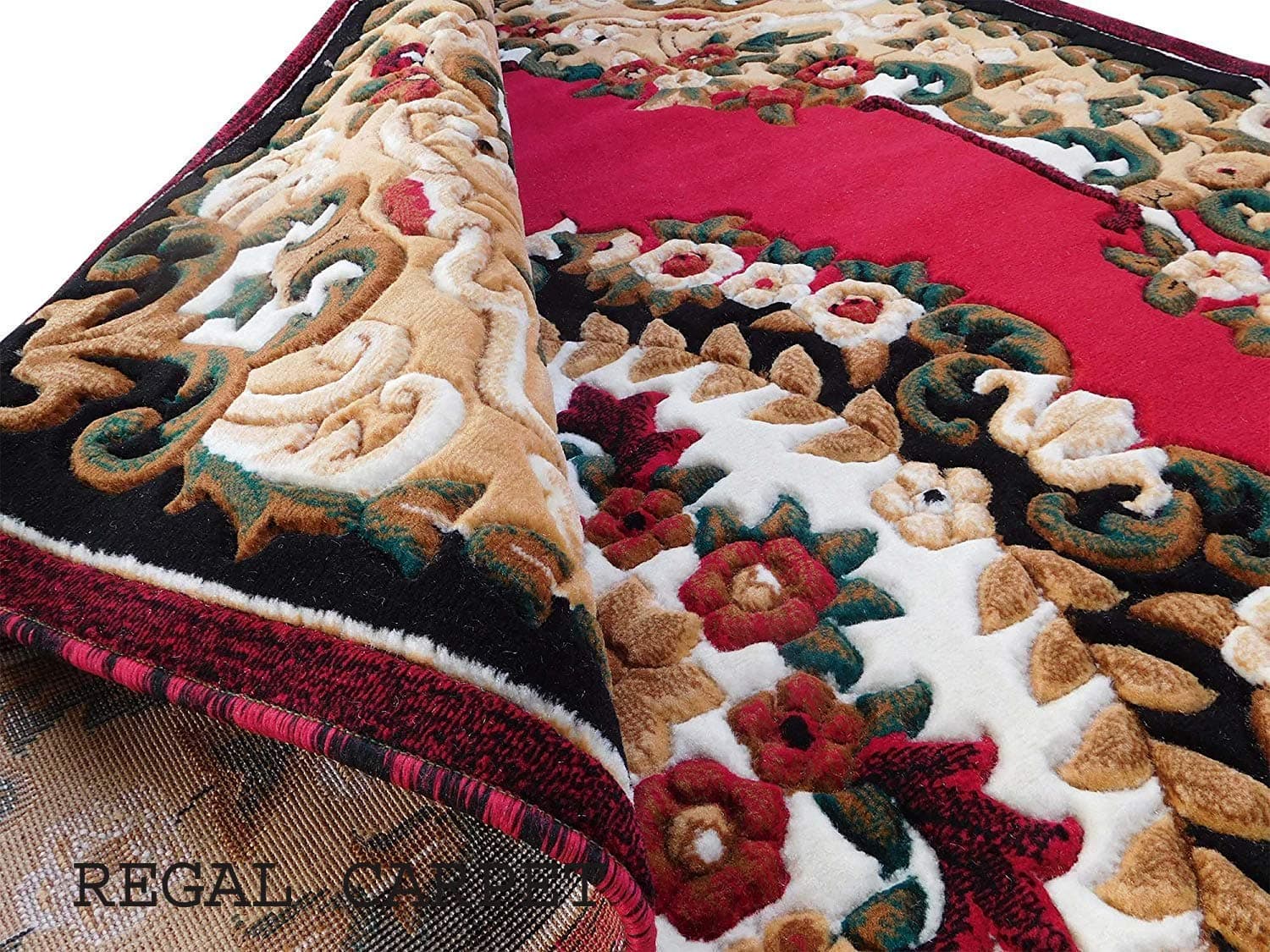 Regal Carpet Persian Carpet (Red, Acrylic, 5 x 7 FT)