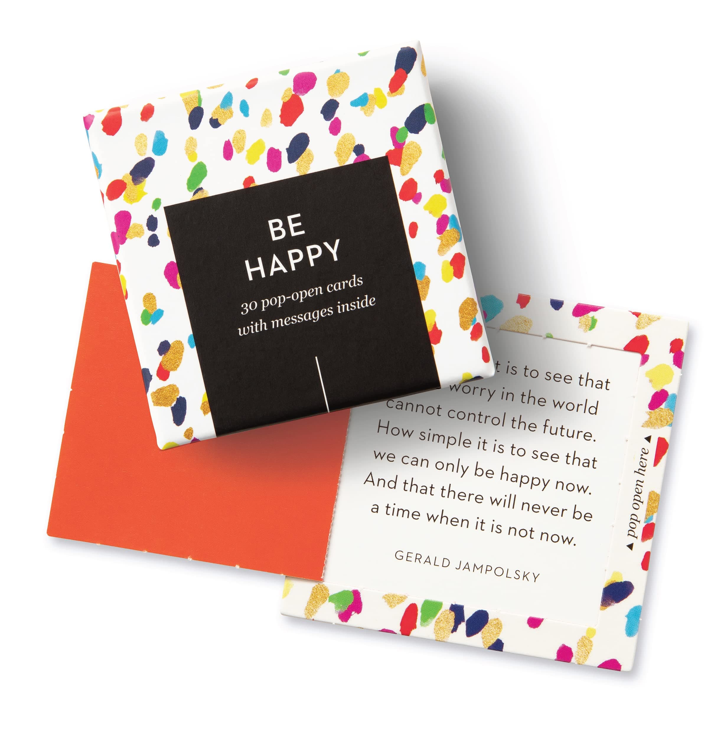 Compendium ThoughtFulls Pop-Open Cards — Be Happy — 30 Pop-Open Cards, Each with a Different Inspiring Message Inside