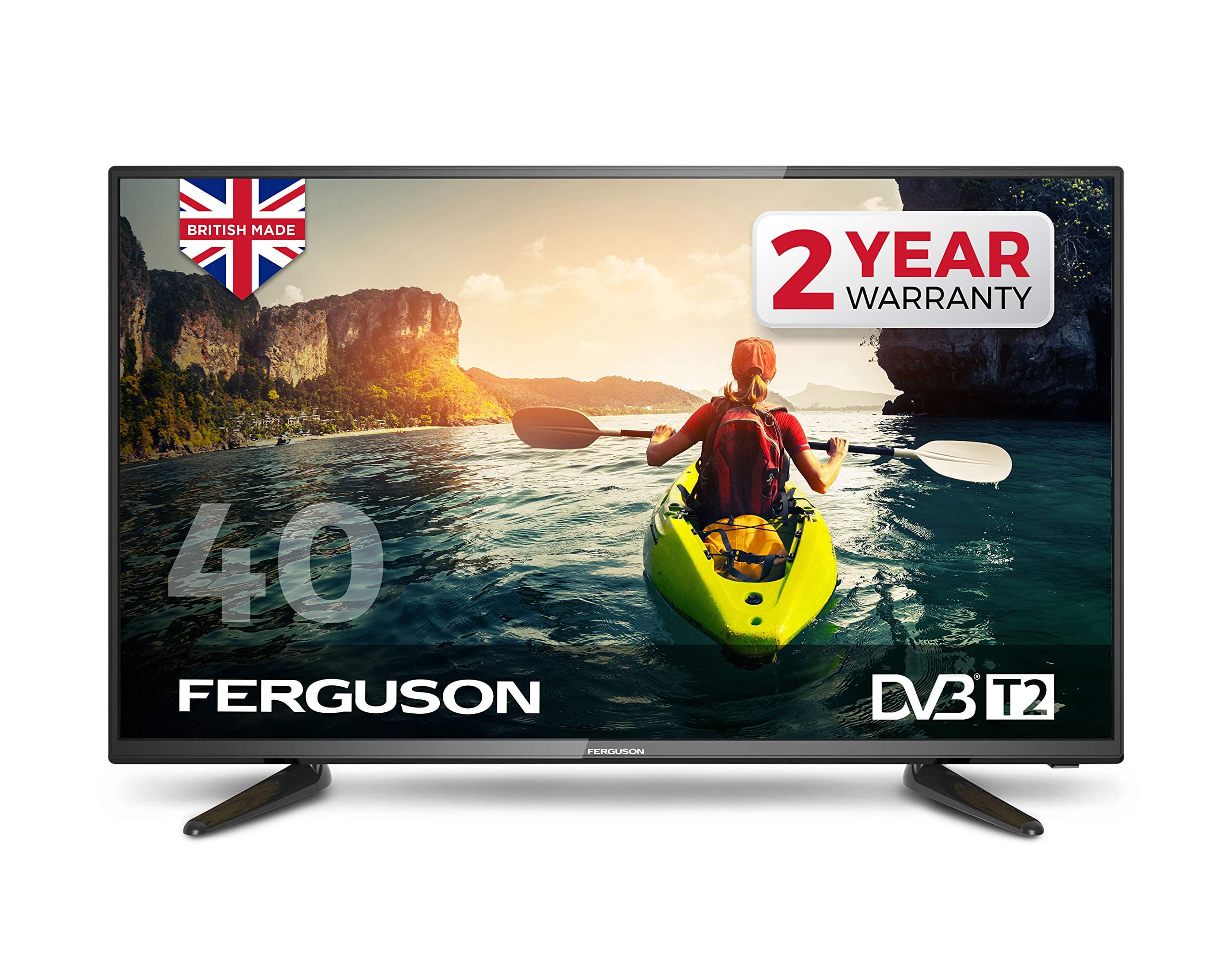 Ferguson 40” Full HD LED TV with Freeview T2 HD,Black [Energy Class A]