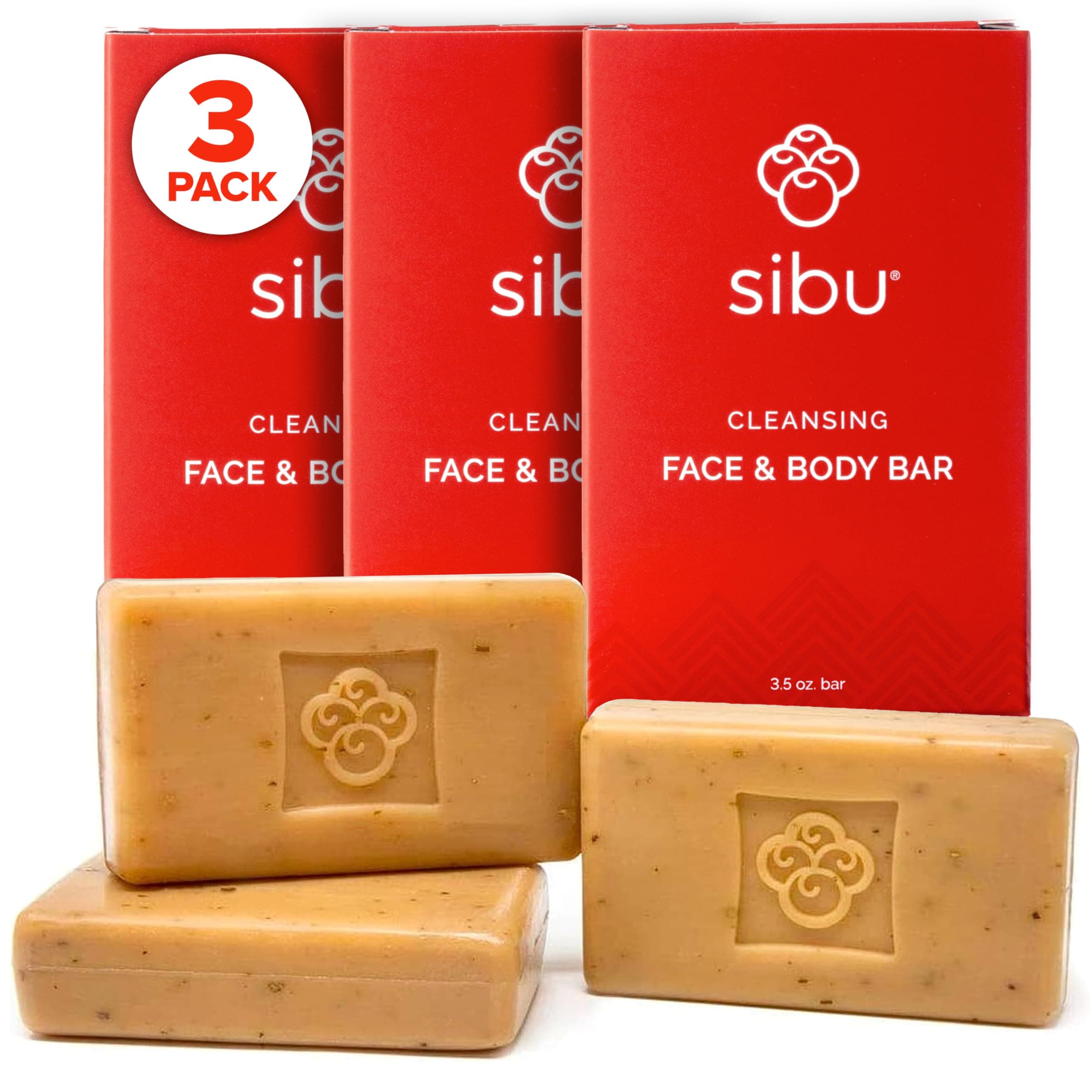 Beauty Cleansing Face and Body Bar for All Skin Types, Sea Buckthorn, 3.5 Ounce (Pack of 3)