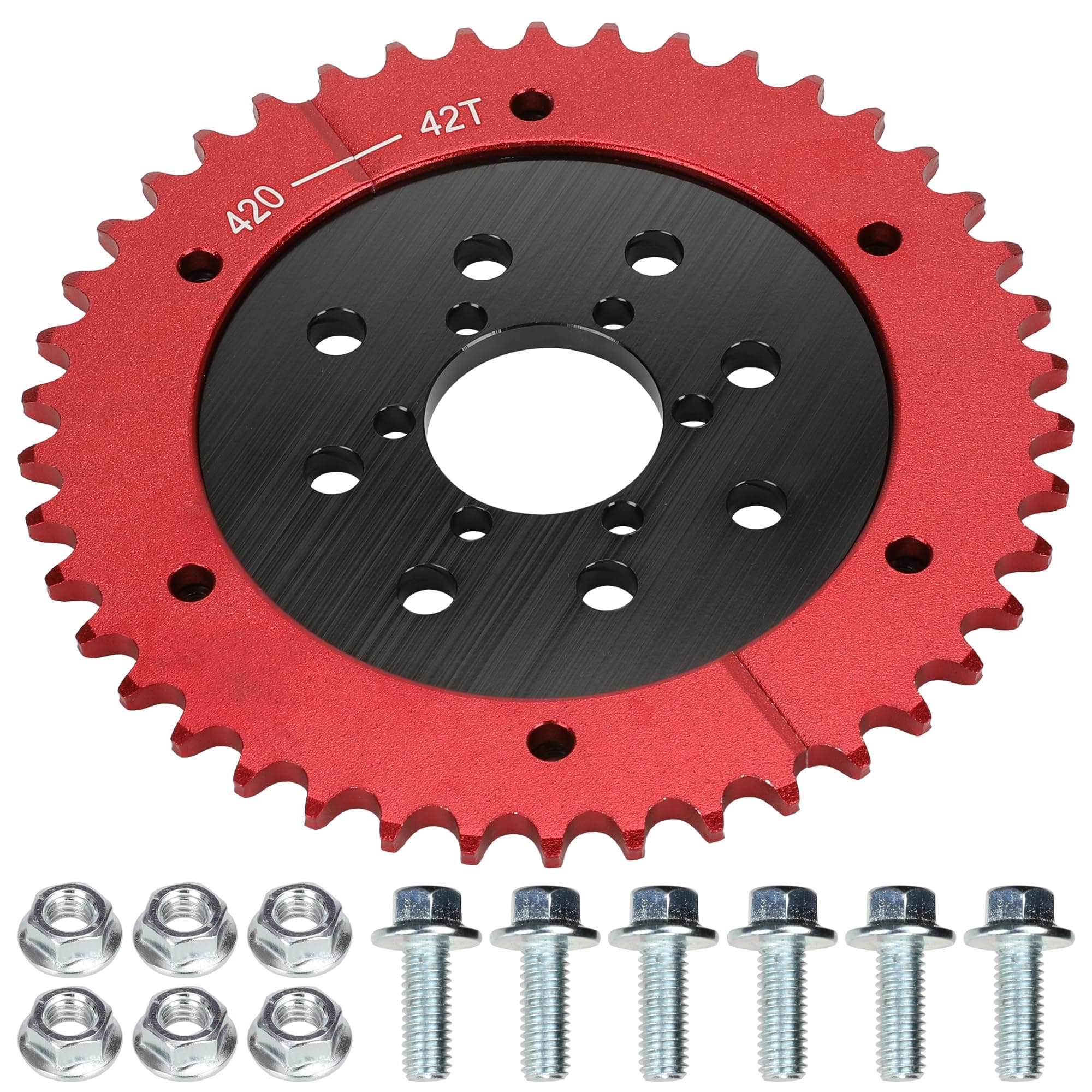 Universal Sprocket Hub Adapter with Split Sprocket 420 42T