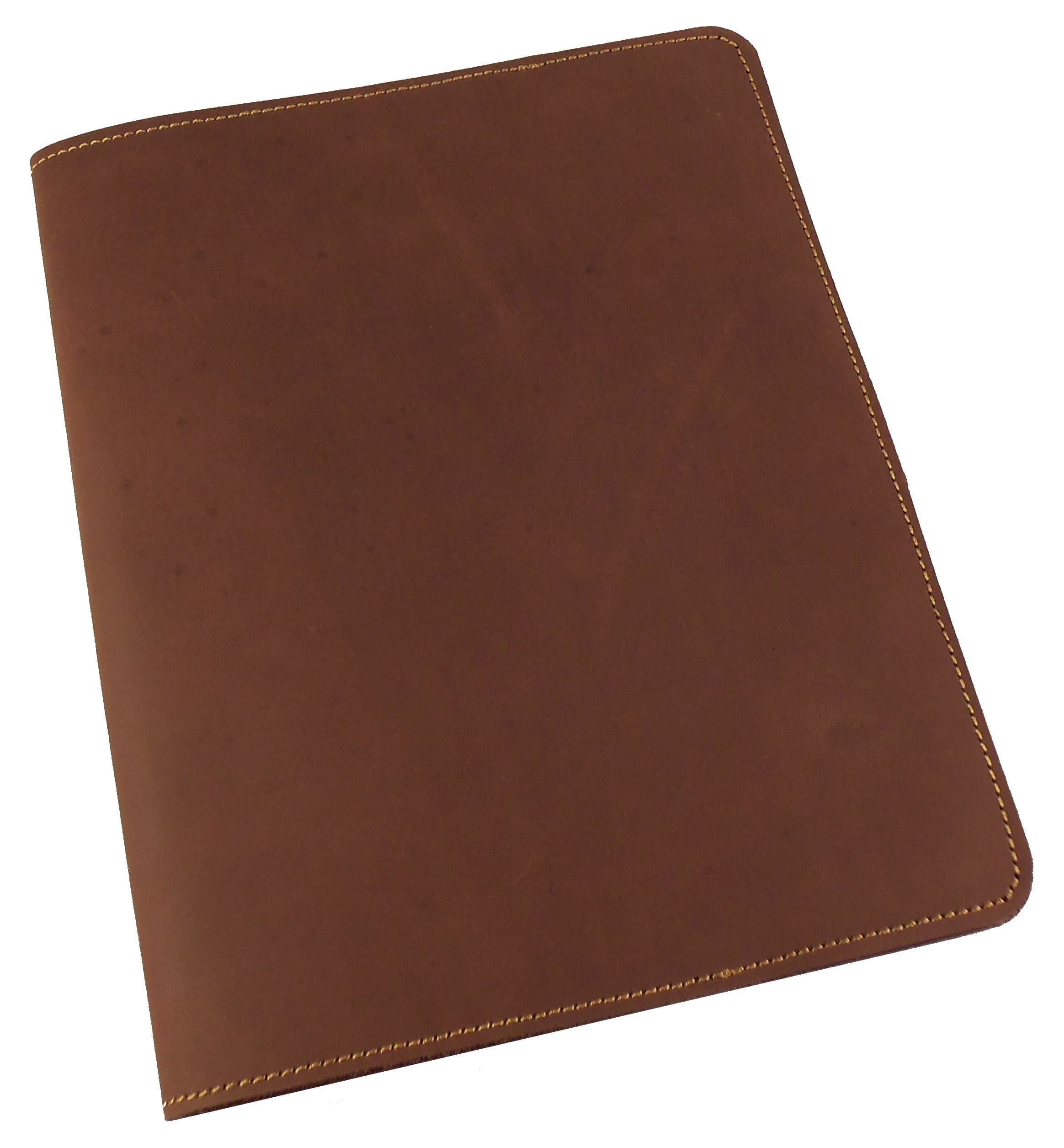 Rustic Ridge Refillable Leather Composition Notebook - Composition Notebook Cover - Leather Notebook Cover (Dark Brown)