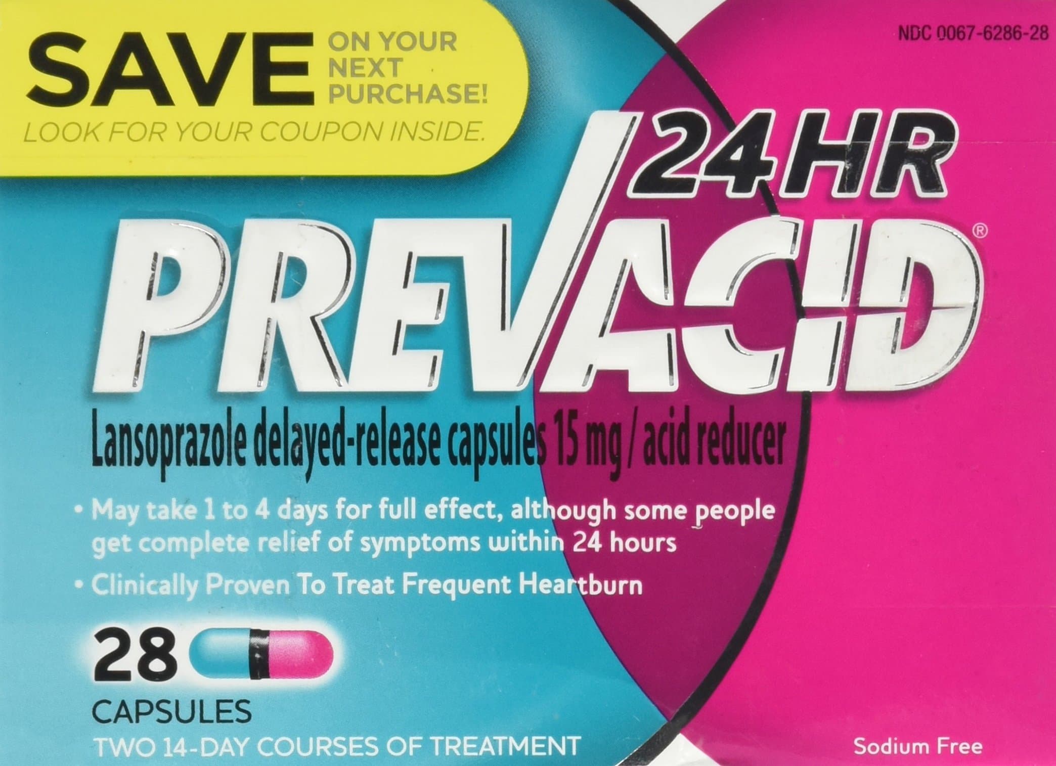 Prevacid 24 Hr Capsules 28 Capsules (Pack of 2)