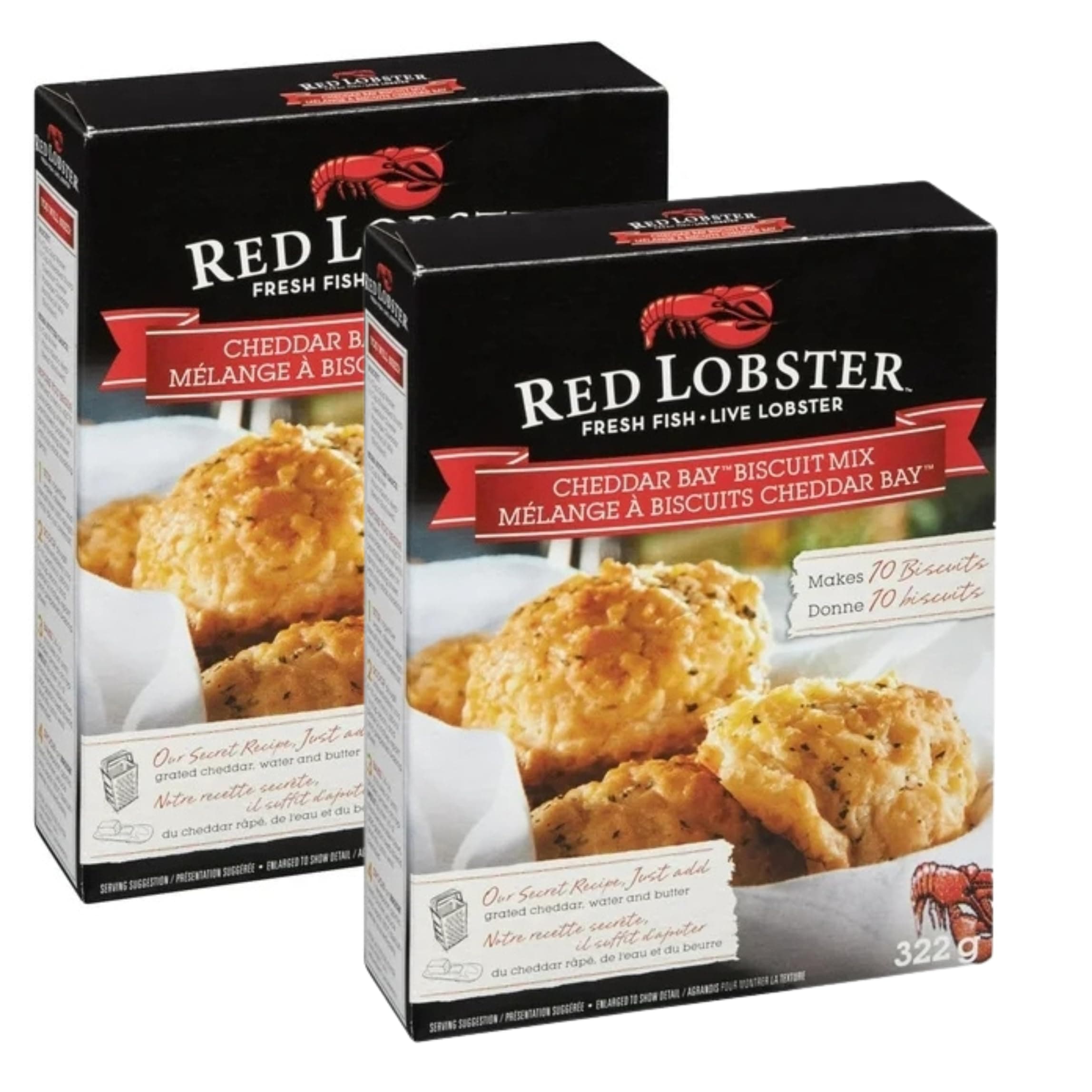 Red Lobster, Cheddar Bay Biscuit Mix , 11.36oz Box (2 Pack)