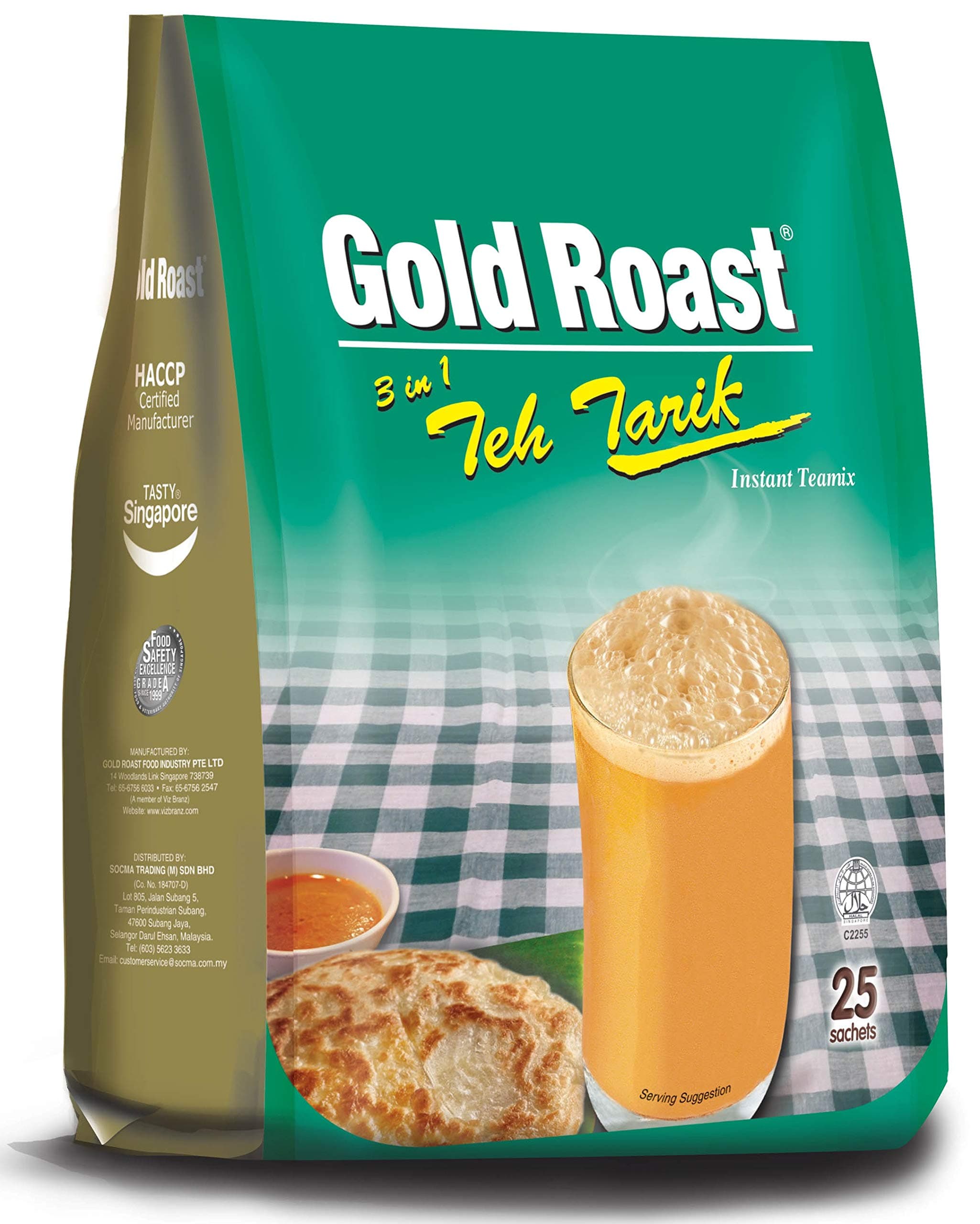 2-Pack Gold Roast / Instant Teamix / 3 In 1 Teh Tarik / 25s x20g/pack