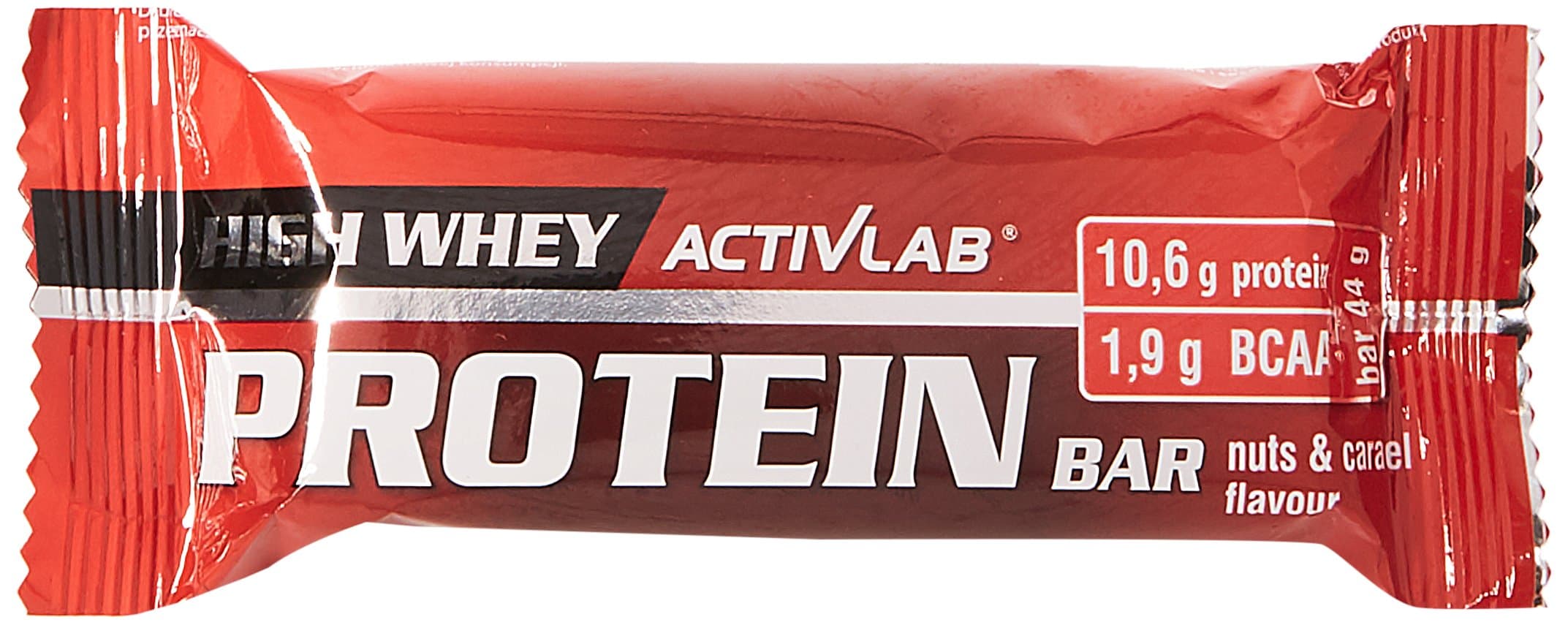 ACTIVLAB SPORT High Whey Protein Bar, Nuts with Caramel, 44 g, 24-Count