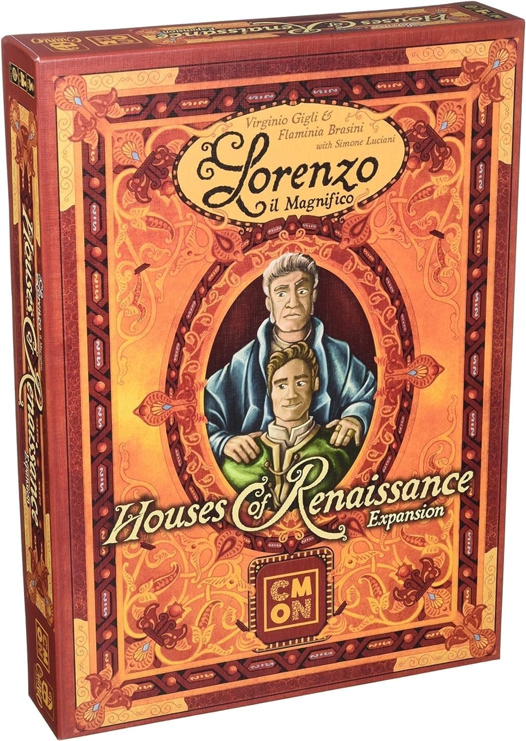 CMON Lorenzo il Magnifico: Houses of Renaissance Expansion | Strategy Board Game for Teens and Adults| Ages 14 and up | 2 to 5 Players | Average Playtime 60 to 120 Minutes | Made by Cranio Creations