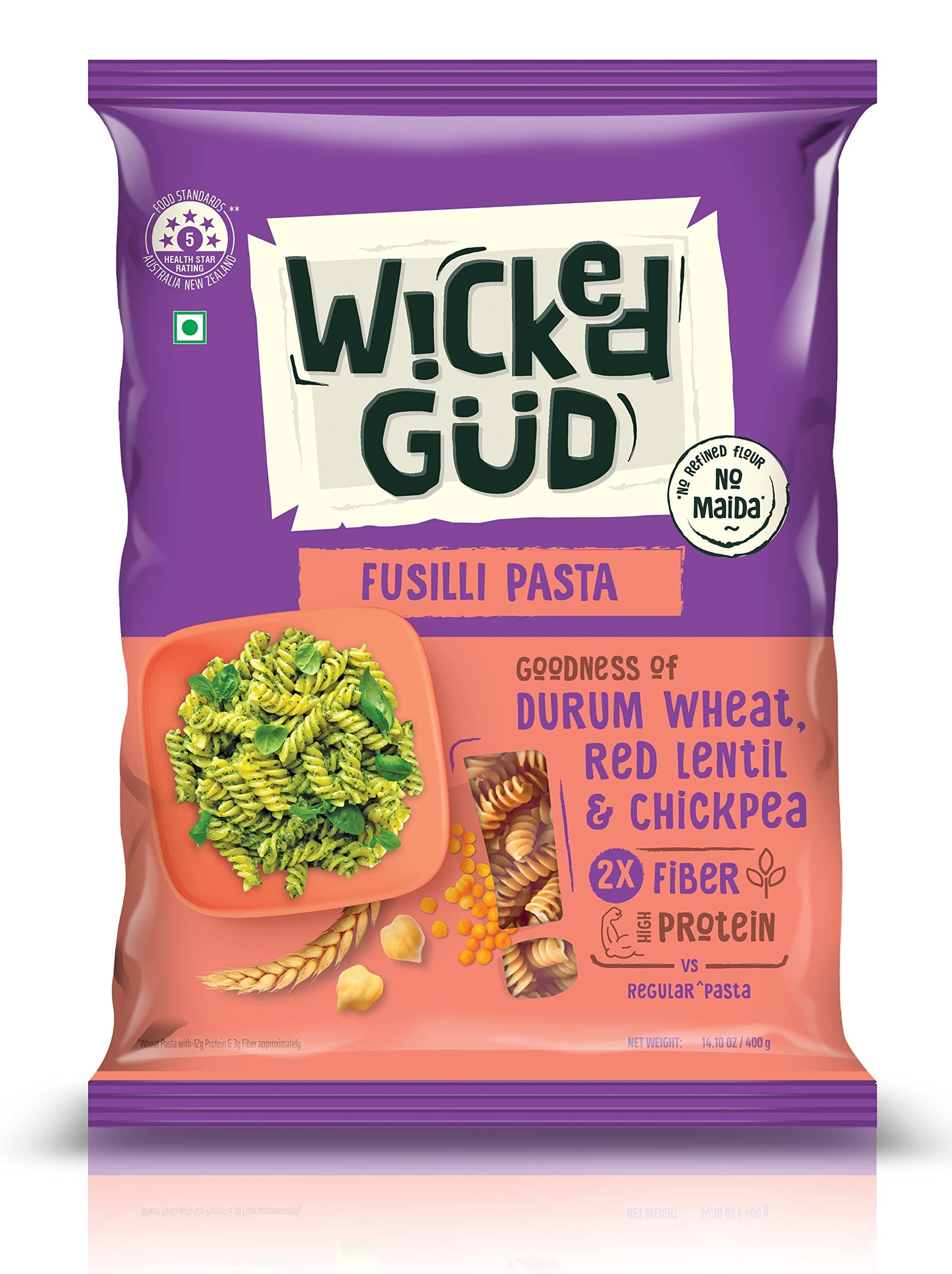 Fusilli Pasta Semolina Wheat 400gm