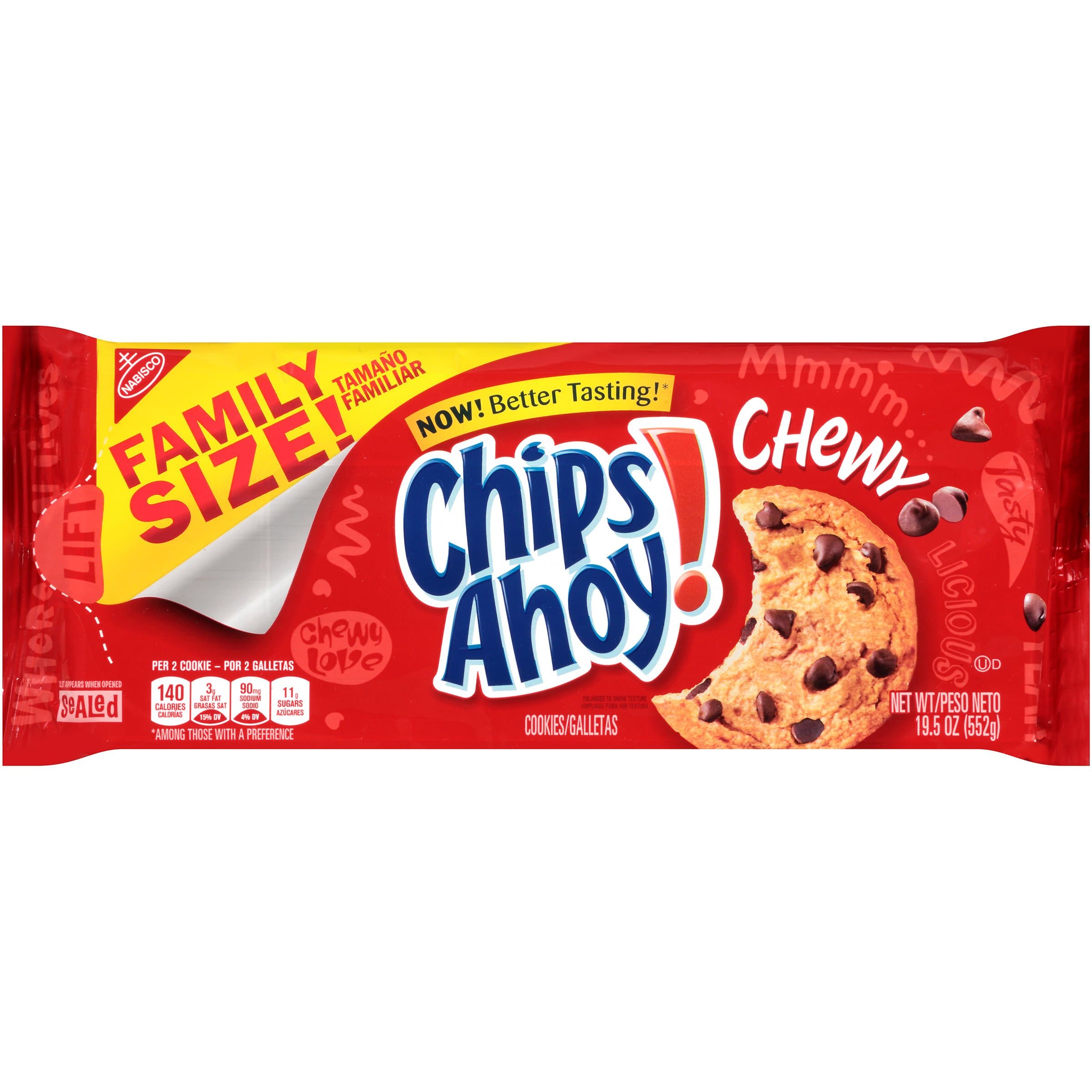Chewy Chocolate Chip Cookies - Family Size, 19.5 Ounce
