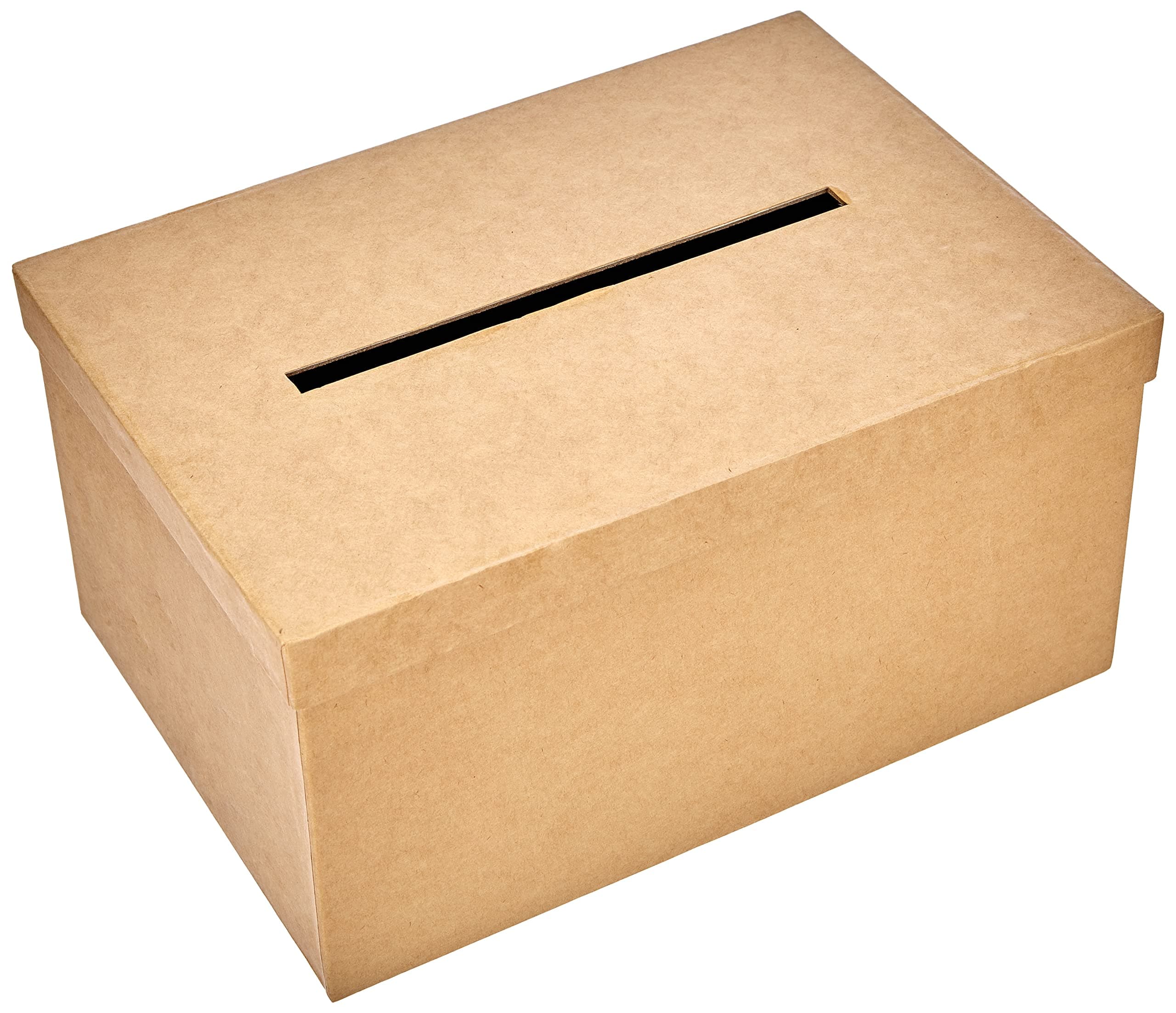 RayherHOBBY Papier-Mâché Gift Card Box, 30 x 21 x 15 cm, 1 Count (Pack of 1), Natural