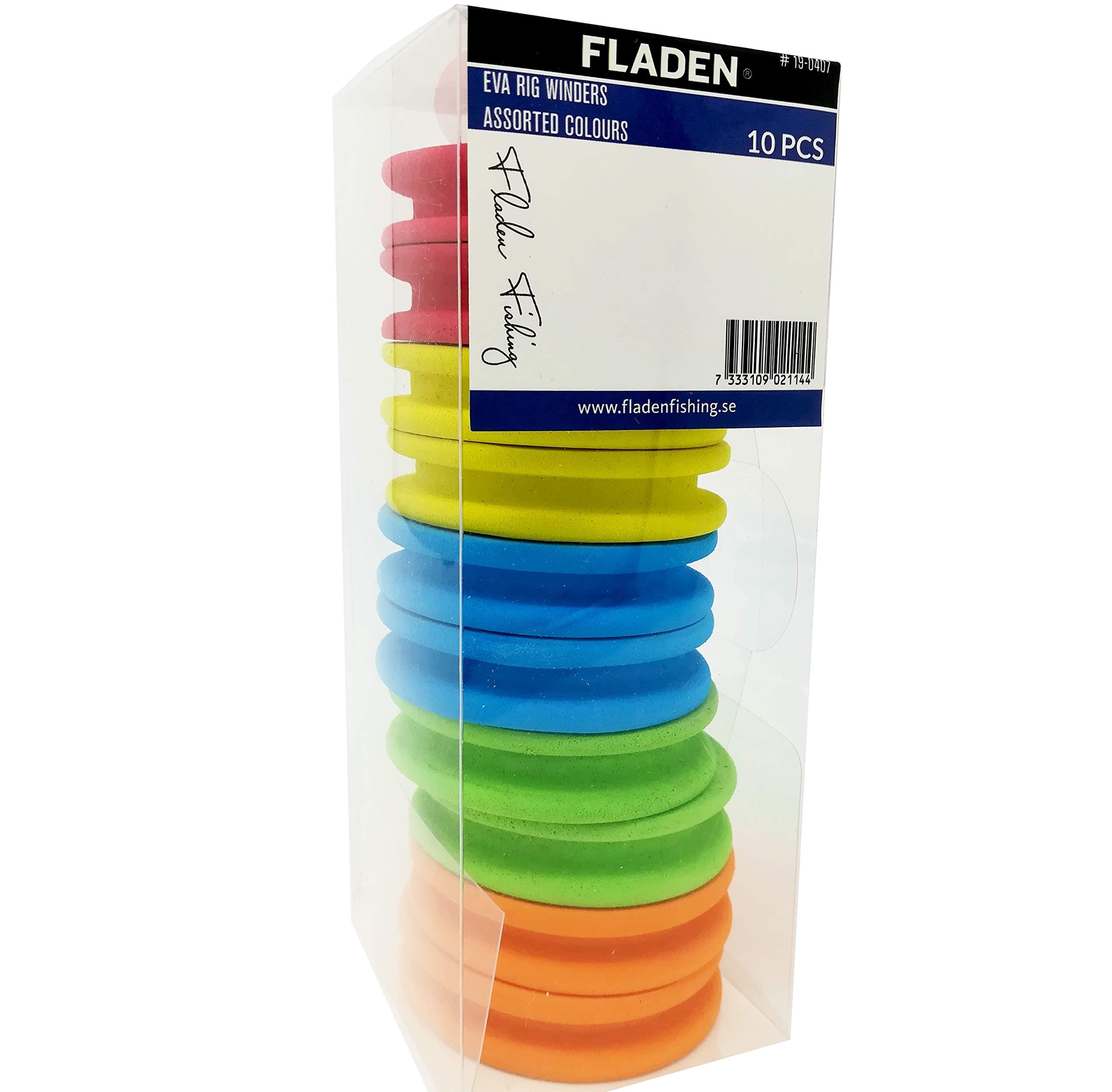Fishing RIG WINDERS Pack of 10 Quality High Density Foam 64mm x 15mm - Assorted Colours to Keep Your Sea and Coarse Fishing Rigs Organised and Tangle Free [19-0407]