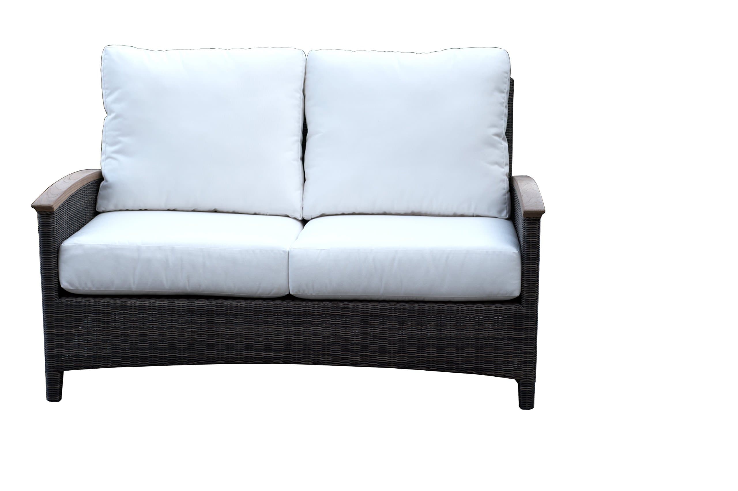 Three Birds Casual BE60-5404 Bella Deep Seating 2 Seater Sofa with Natural Cushions