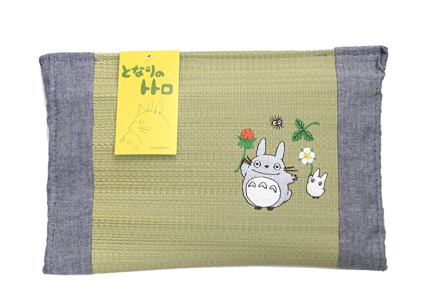 IKEHIKO Studio Ghibuli My Neighbor Totoro Authentic Japanese Rush Grass Mini Pillow Smells Good Totoros with Strawberry 30×20cm 3649129 from Japan
