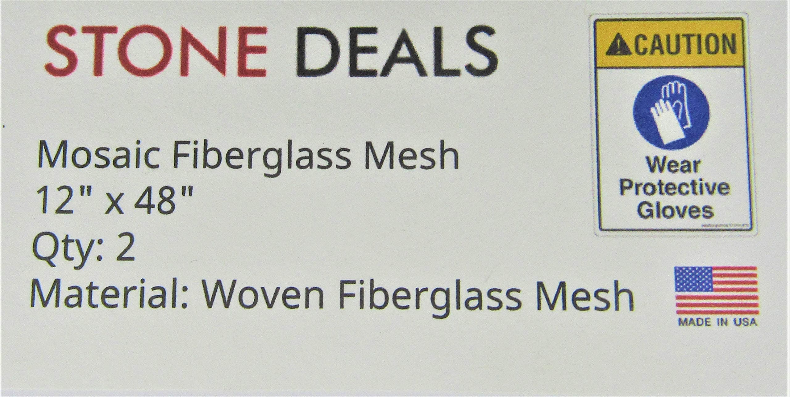 Mosaic Mesh for Back Mounted Tile 48" x 12" Pack of 2