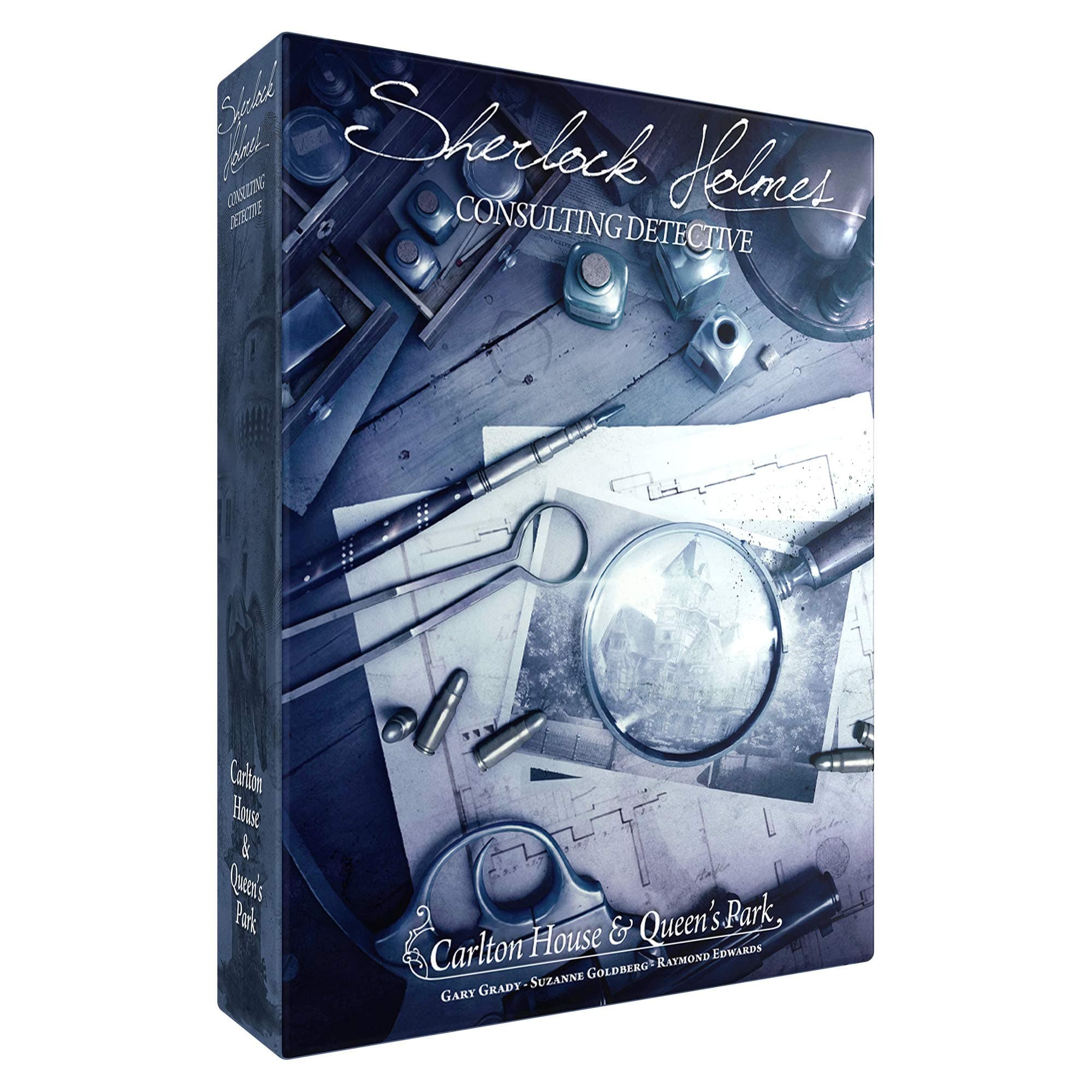 Space Cowboys Sherlock Holmes Consulting Detective: Carlton House & Queens Park Board Game Ages 14+ 1-8 Players 60-120 Minutes Playing Time