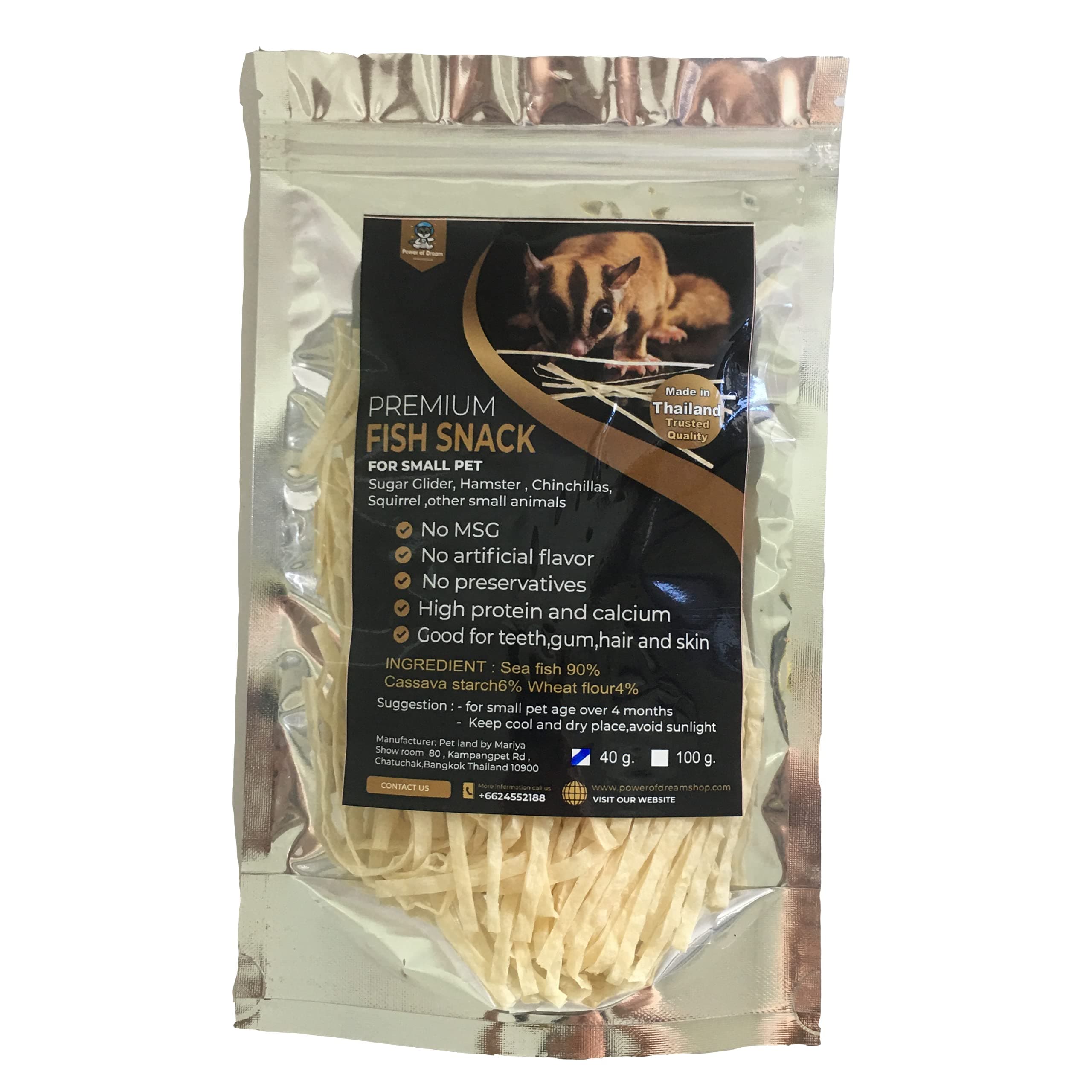 Premium Pet Food Supplies, Small Exotic Pet Fish Snacks, Sugar Petaurs, Hamsters, Squirrels and Hedgehogs