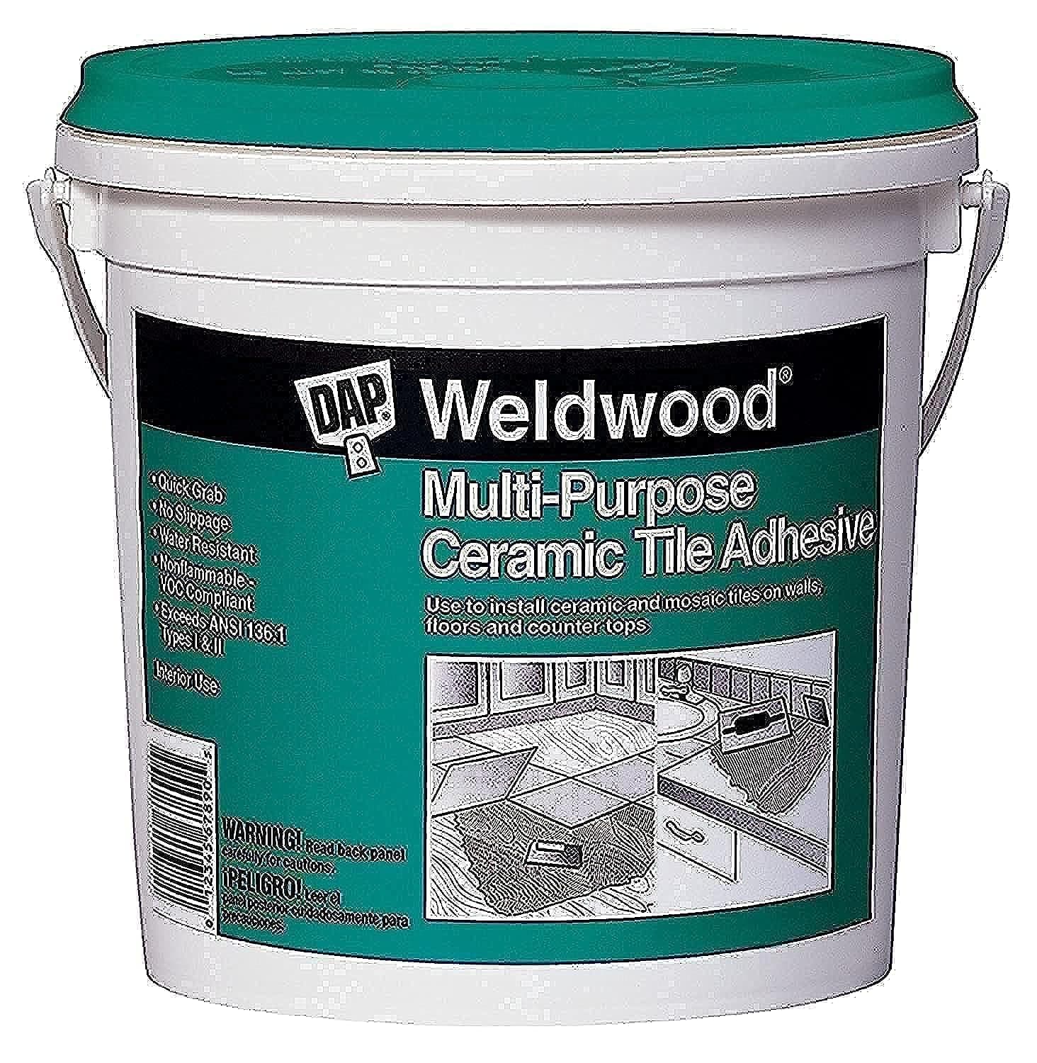 DAP 25190 Weldwood Multi-Purpose Ceramic Tile Adhesive, 1 Quart
