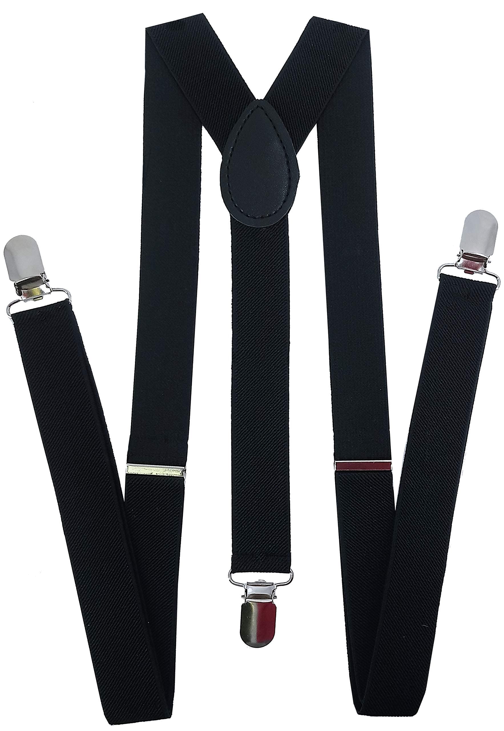 NAVISIMA Adjustable Elastic Y Back Style Unisex Suspender With Strong Metal Clips