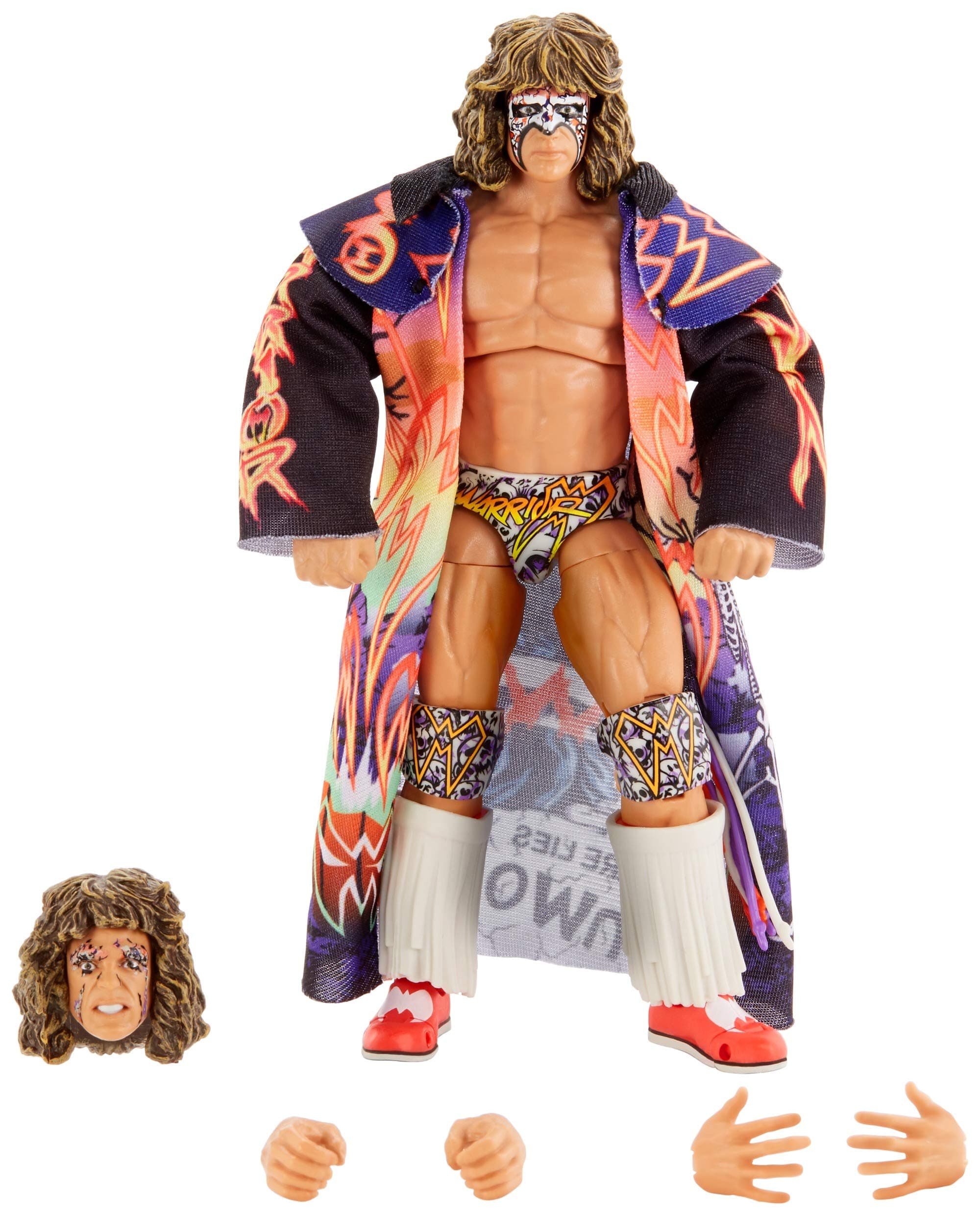 WWE MATTEL GCN01 WWE Edition Ultimate Warrior Action Figure, Multicoloured