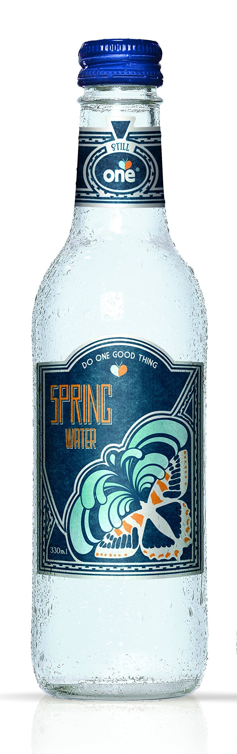 One Butterfly Still Water in Glass Bottle, 330ml, Pack of 24